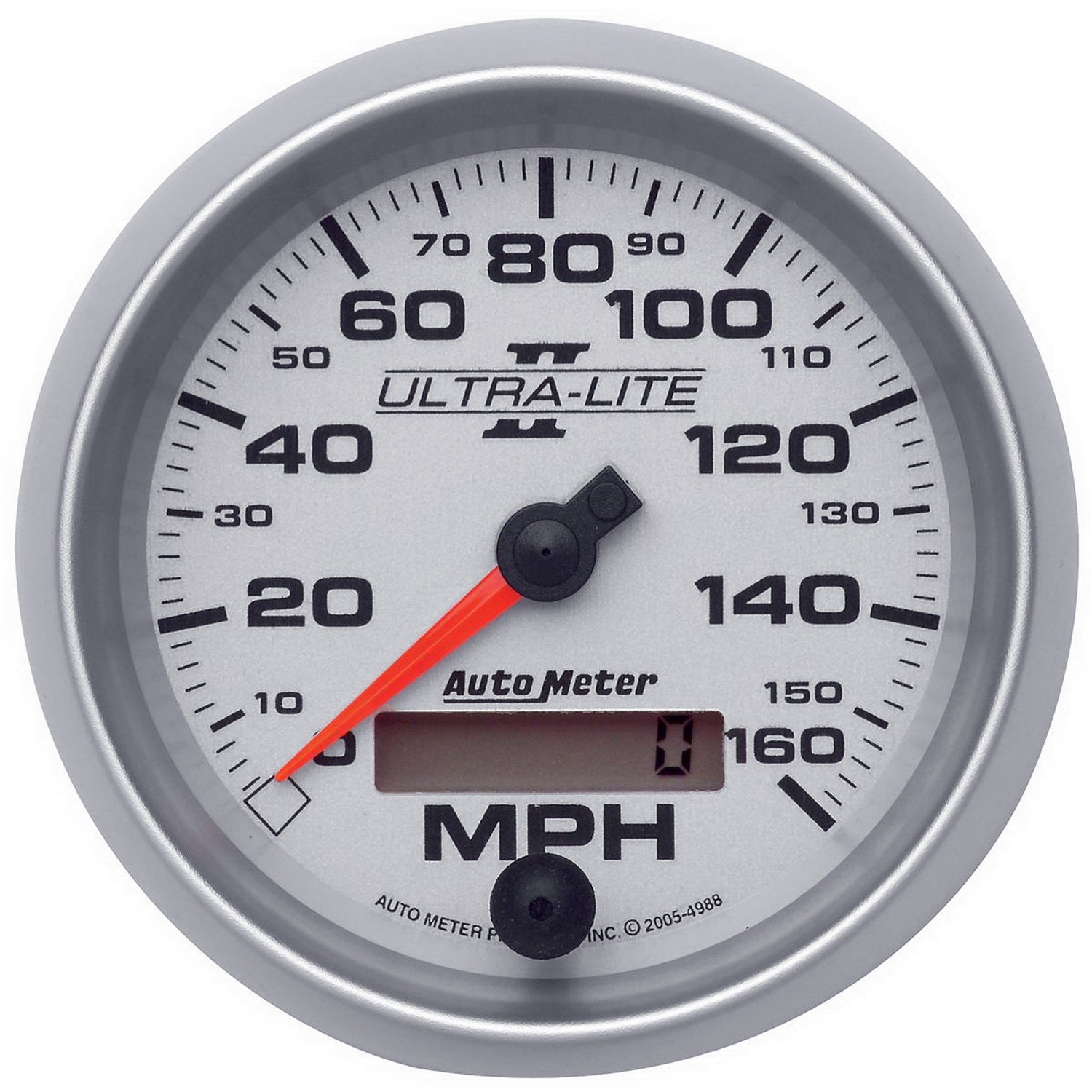 AutoMeter 4988 GAUGE; SPEEDOMETER; 3 3/8in.; 160MPH; ELEC. PROGRAMMABLE; ULTRA-LITE II AutoMeter 4988