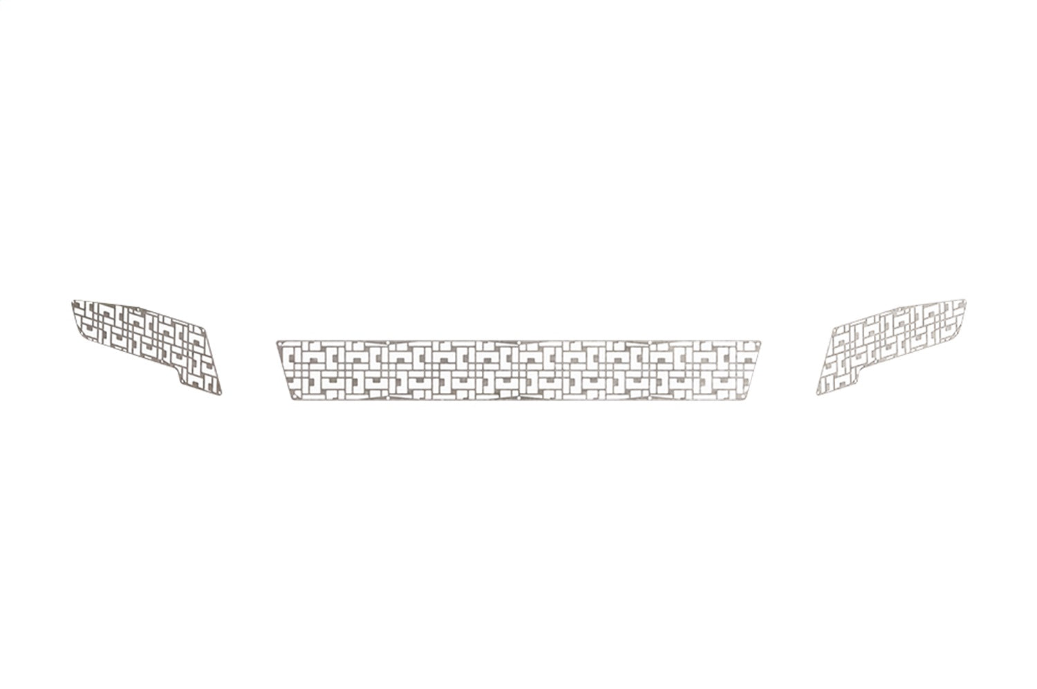Road Armor 4DFMD Identity Front Bumper Components; Identity Mesh; Wide; Raw Stainless Steel; Road Armor 4DFMD