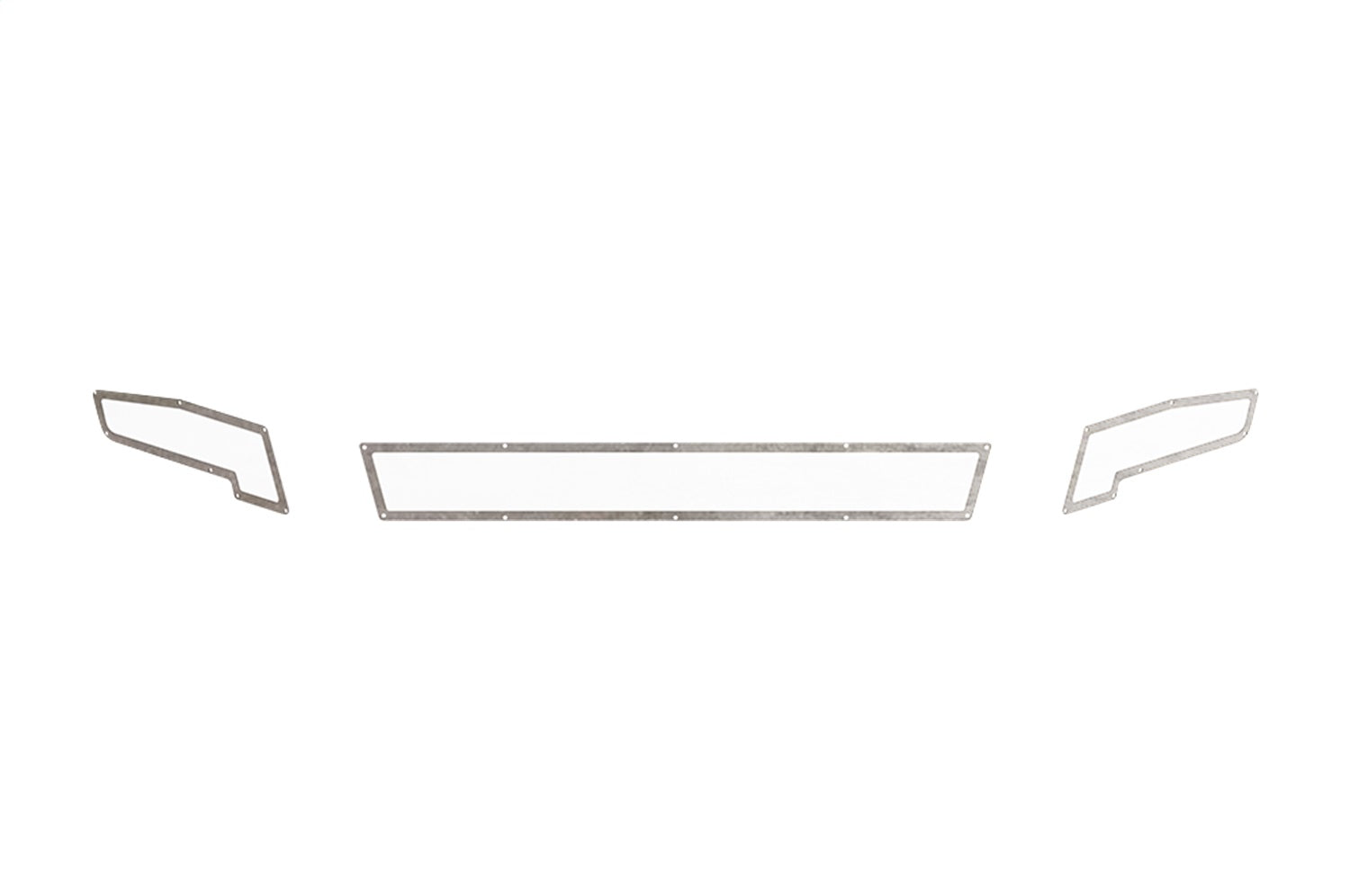 Road Armor 4DFMR Accessory Identity Front Bumper; Beauty Ring Mesh; Wide; Raw Stainless Steel; Road Armor 4DFMR