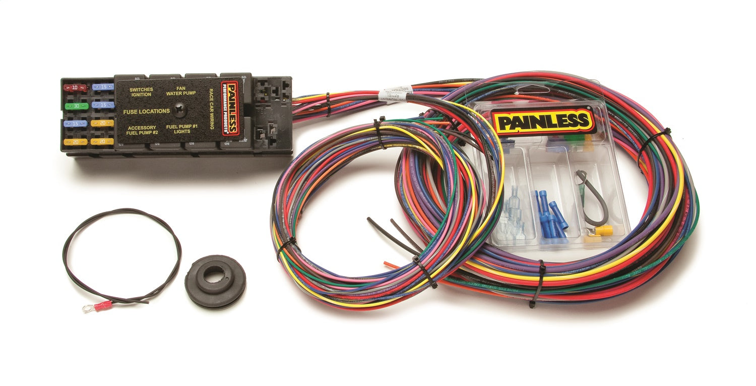 Painless Wiring 50001 10 Circuit Race Only Chassis Harness Painless Wiring 50001