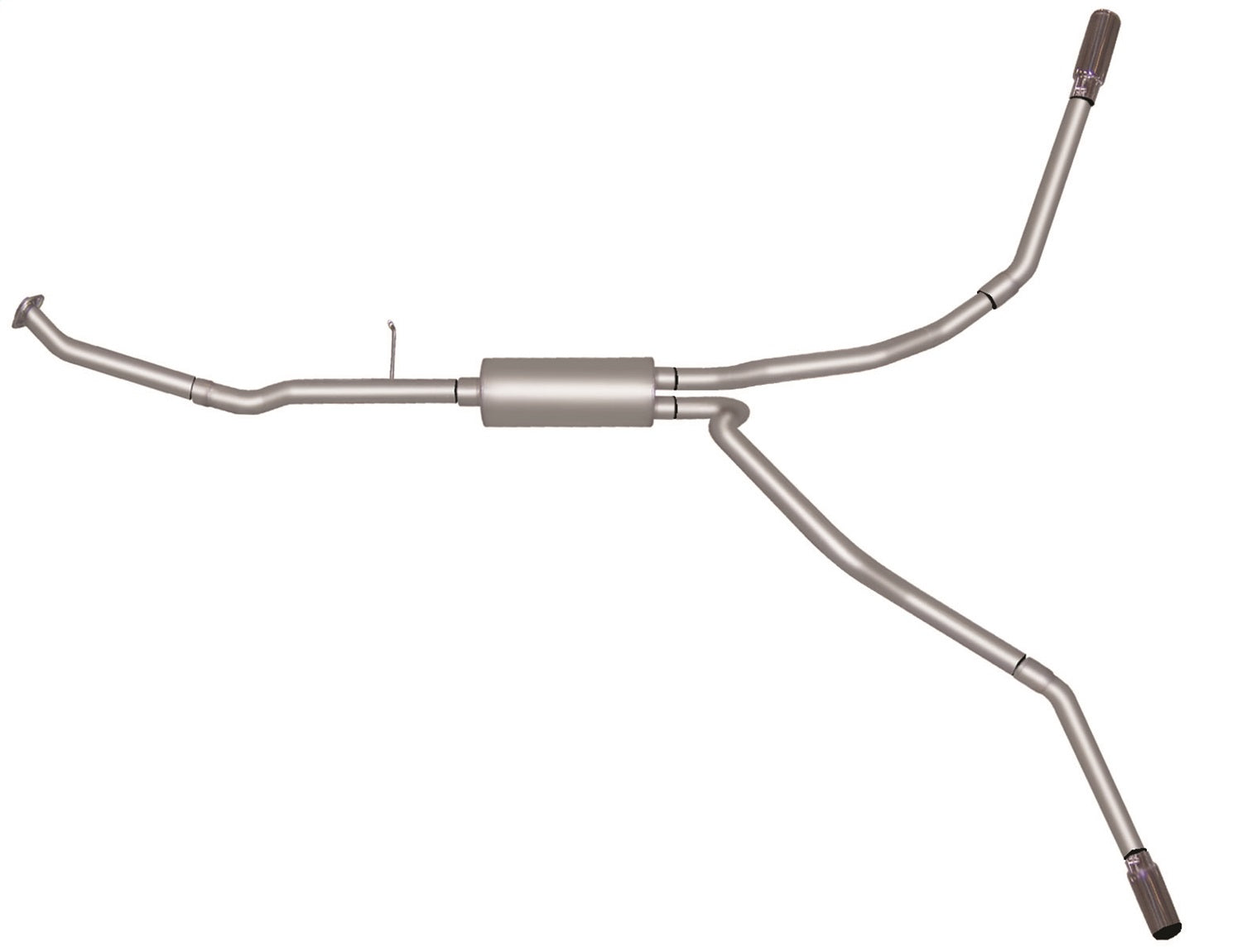 Gibson Performance Exhaust 5003 Cat-Back Dual Extreme Exhaust System; Aluminized Gibson Performance Exhaust 5003