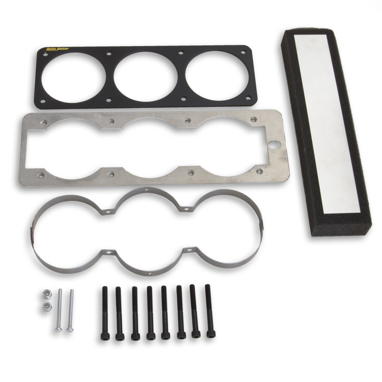 AutoMeter 50100 GAUGE MOUNT; GAUGE CAGE; TRIPLE; 2 5/8in.; BLACK; MUSTANG 87-93 FOX AutoMeter 50100