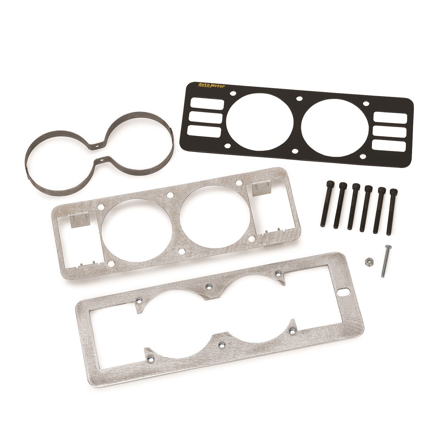 AutoMeter 50101 GAUGE MOUNT; GAUGE CAGE W/VENTS; DUAL; 2 5/8in.; BLACK; MUSTANG 87-93 FOX AutoMeter 50101