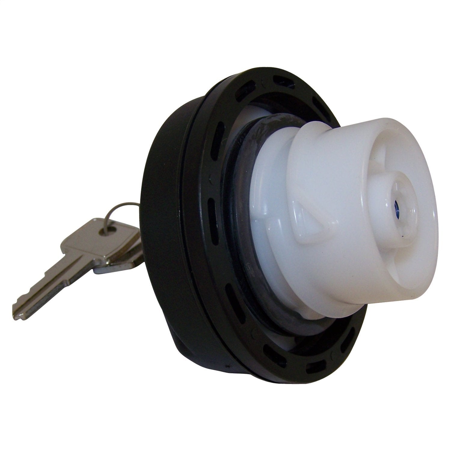 Crown Automotive Jeep Replacement 5015636AA Fuel Cap; Incl. Coded Lock Cylinder And 2 Keys; Does Not Include Tether; Crown Automotive Jeep Replacement 5015636AA