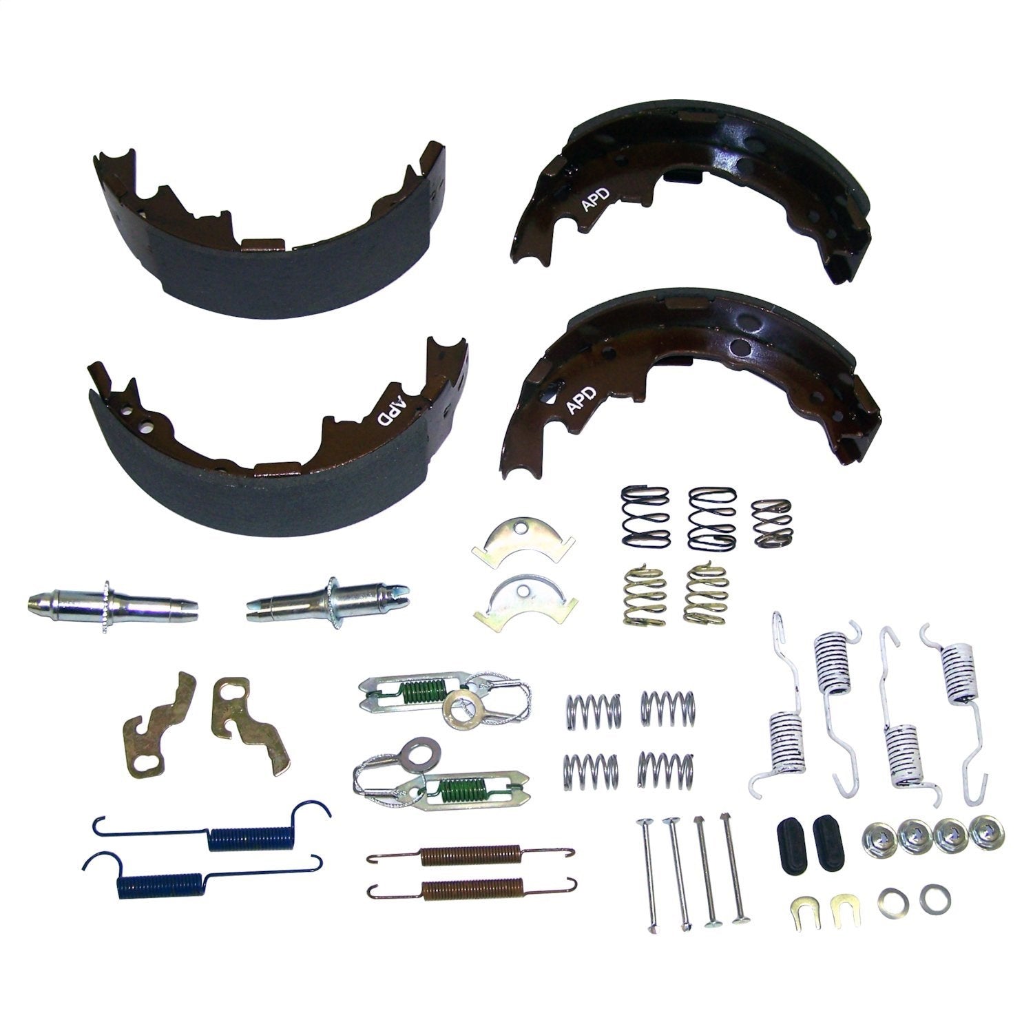 Crown Automotive Jeep Replacement 5019536MK Brake Shoe Service Kit; Incl. Shoes; Linings; Hardware; 9 in. x 2.5 in.; Crown Automotive Jeep Replacement 5019536MK