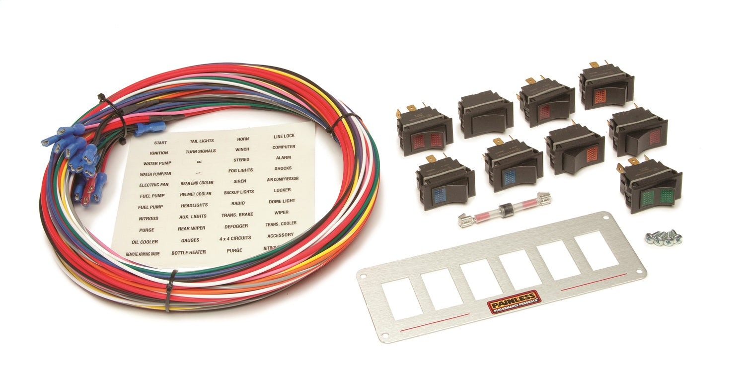 Painless Wiring 50210 Radio Rocker Switch Panel Painless Wiring 50210