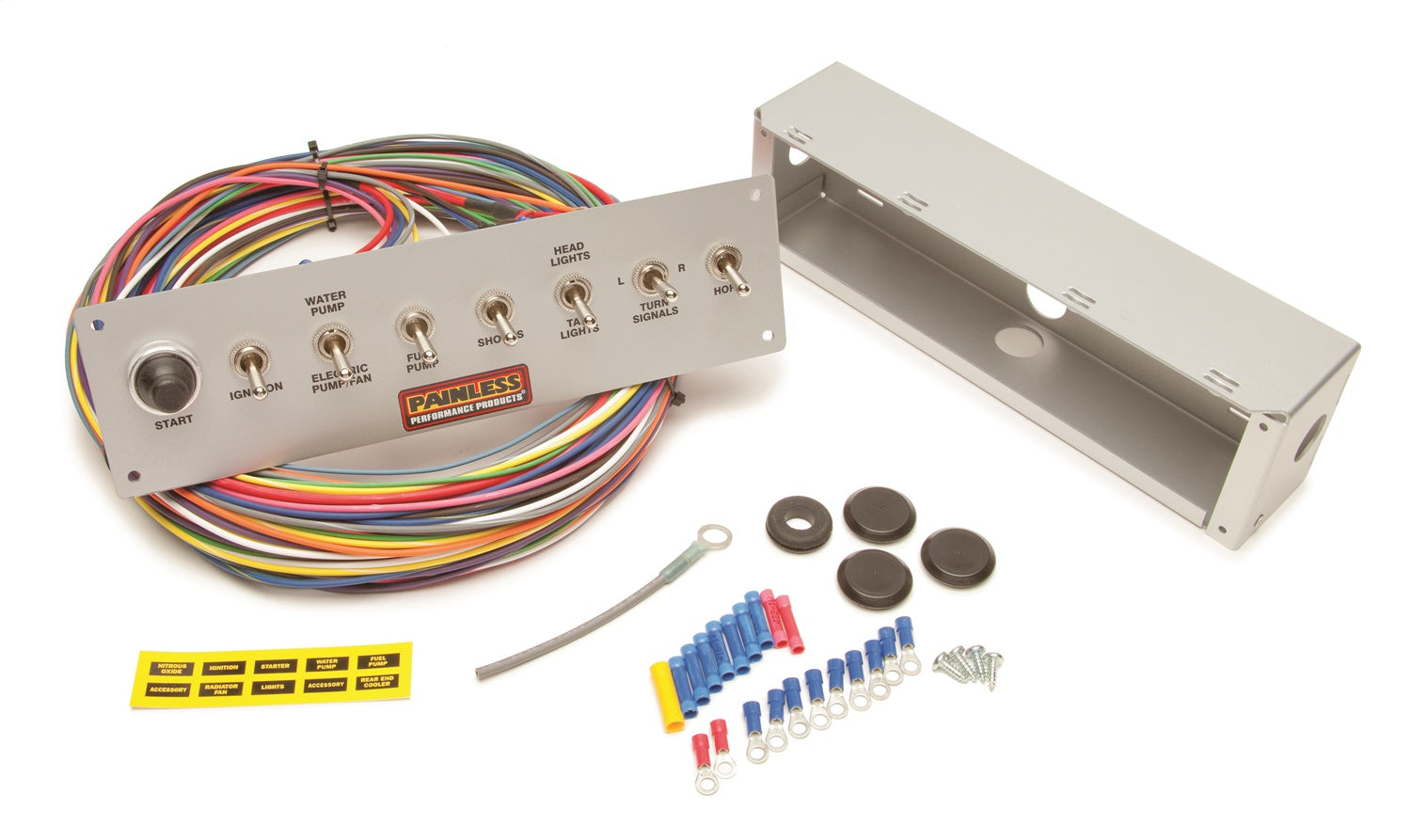 Painless Wiring 50410 8-Switch Pro Street Panel Painless Wiring 50410