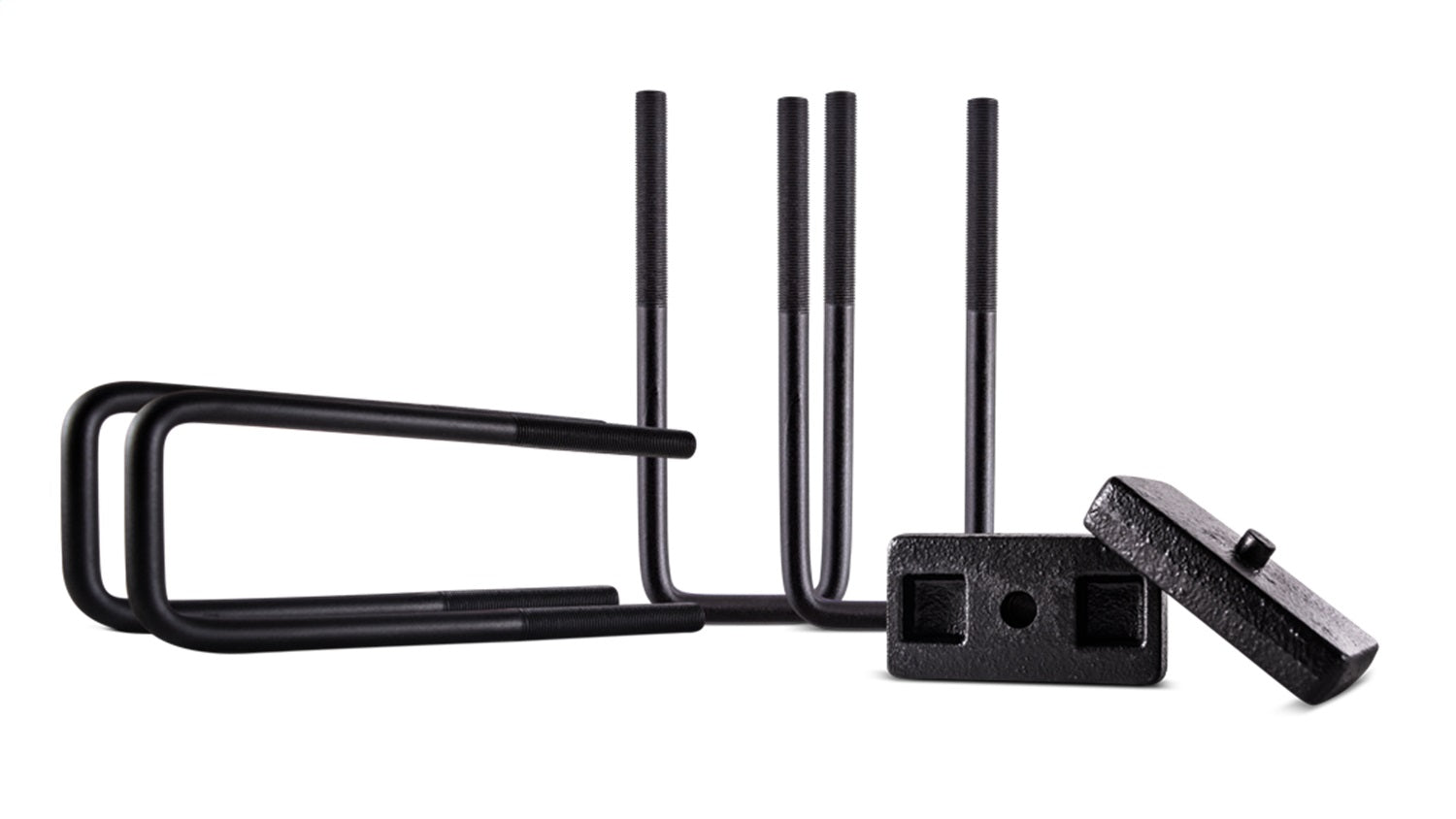 Body Armor 505074-TC Rear Block and U-Bolt Kit; 1 in.; Black; Cast; Body Armor 505074-TC