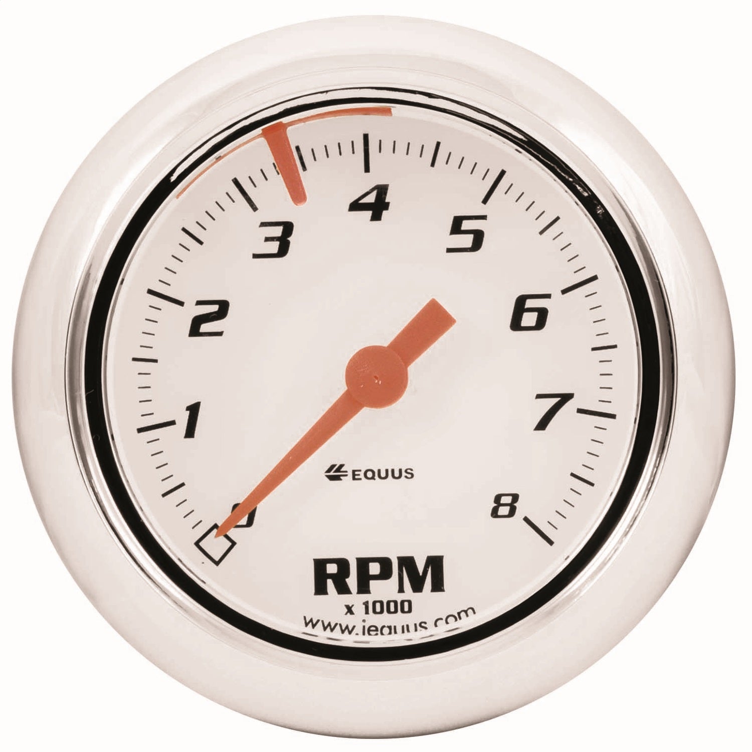 Equus E5076 GAUGE; TACHOMETER; 2 1/2in.; 8K RPM; WHT DIAL; 5000 SERIES Equus E5076