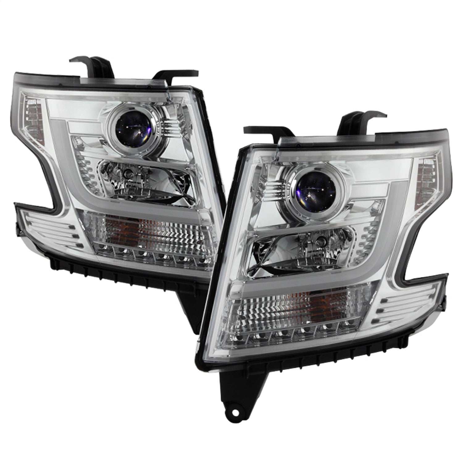 Spyder Auto 5082534 DRL LED Projector Headlights; Chrome; Spyder Auto 5082534