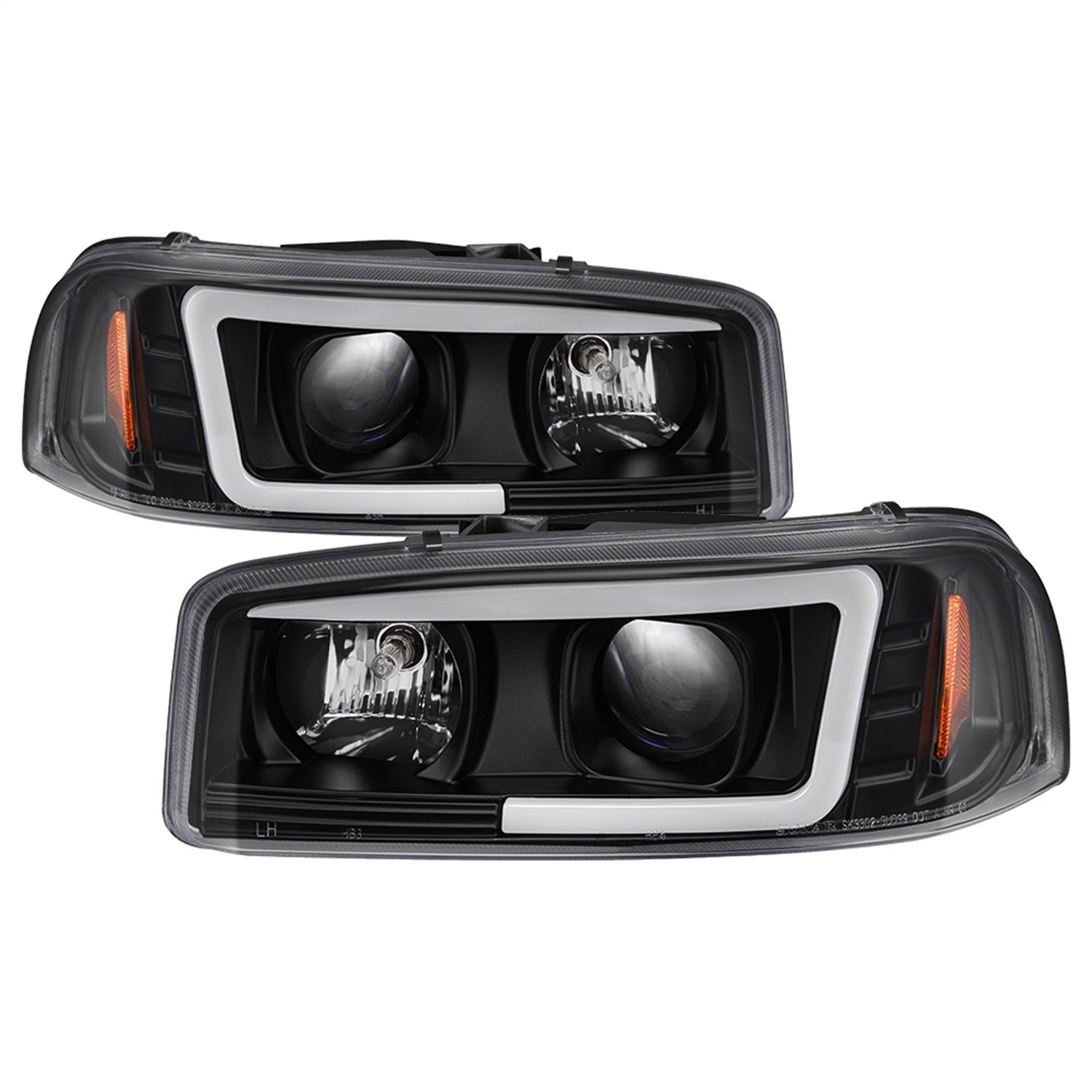 Spyder Auto 5084521 Projector Headlights; Light Bar DRL; Version 2; Black; Spyder Auto 5084521