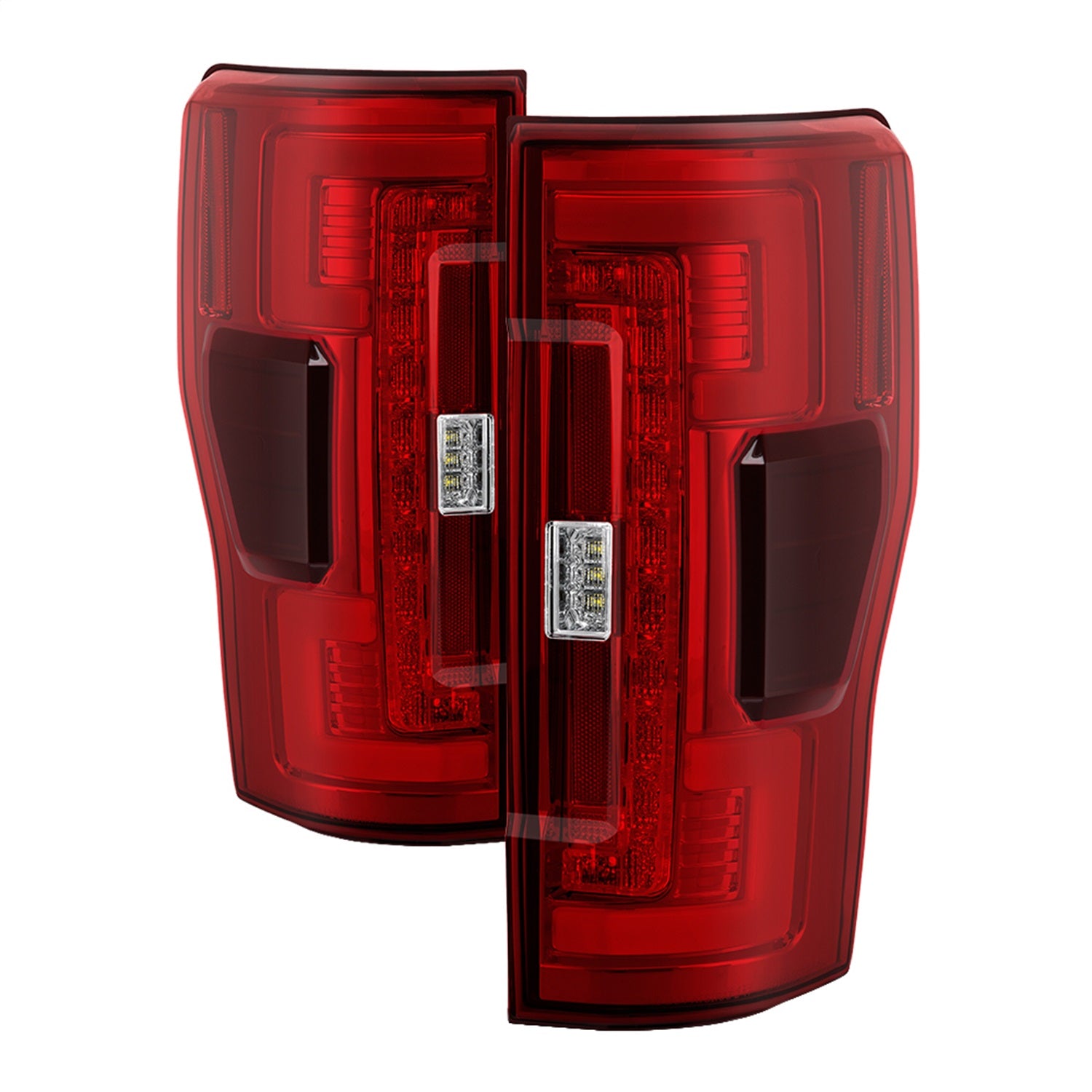 Spyder Auto 5085603 LED Tail Lights; Halogen Bulb Type; Not Fit LED Model; Red Clear; Spyder Auto 5085603