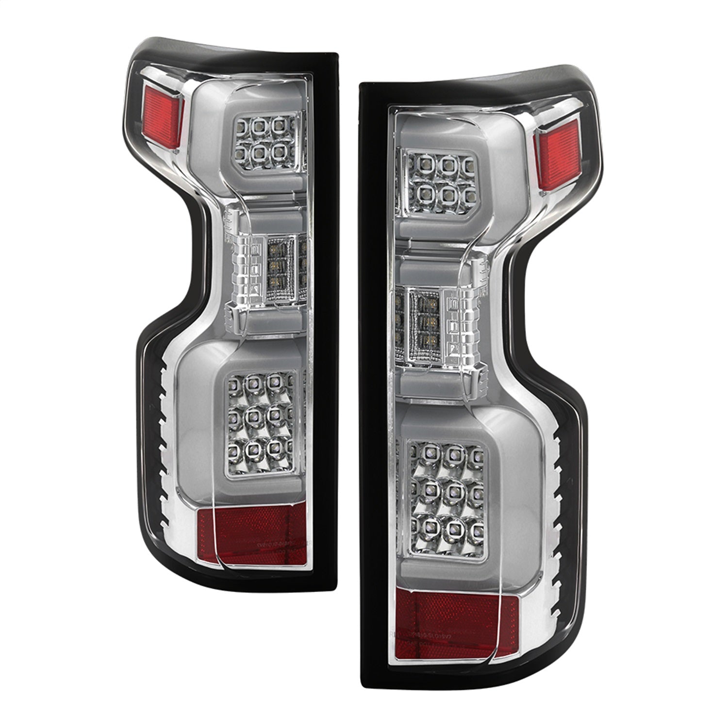 Spyder Auto 5087287 LED Tail Lights; LED Model Only; Chrome; Spyder Auto 5087287