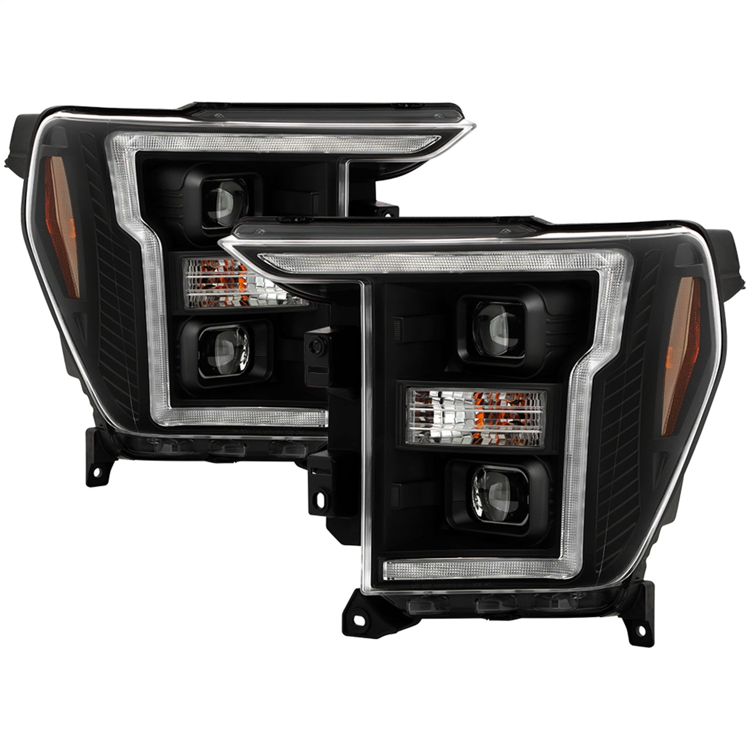 Spyder Auto 5088703 LED Crystal Headlights; Black; Spyder Auto 5088703