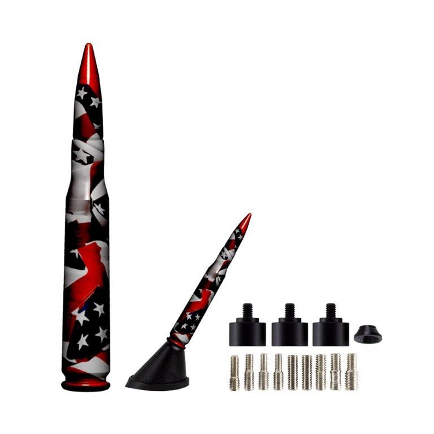 Metra Electronics 50US Replica Antenna; .50 Cal; US Flag; Metra Electronics 50US