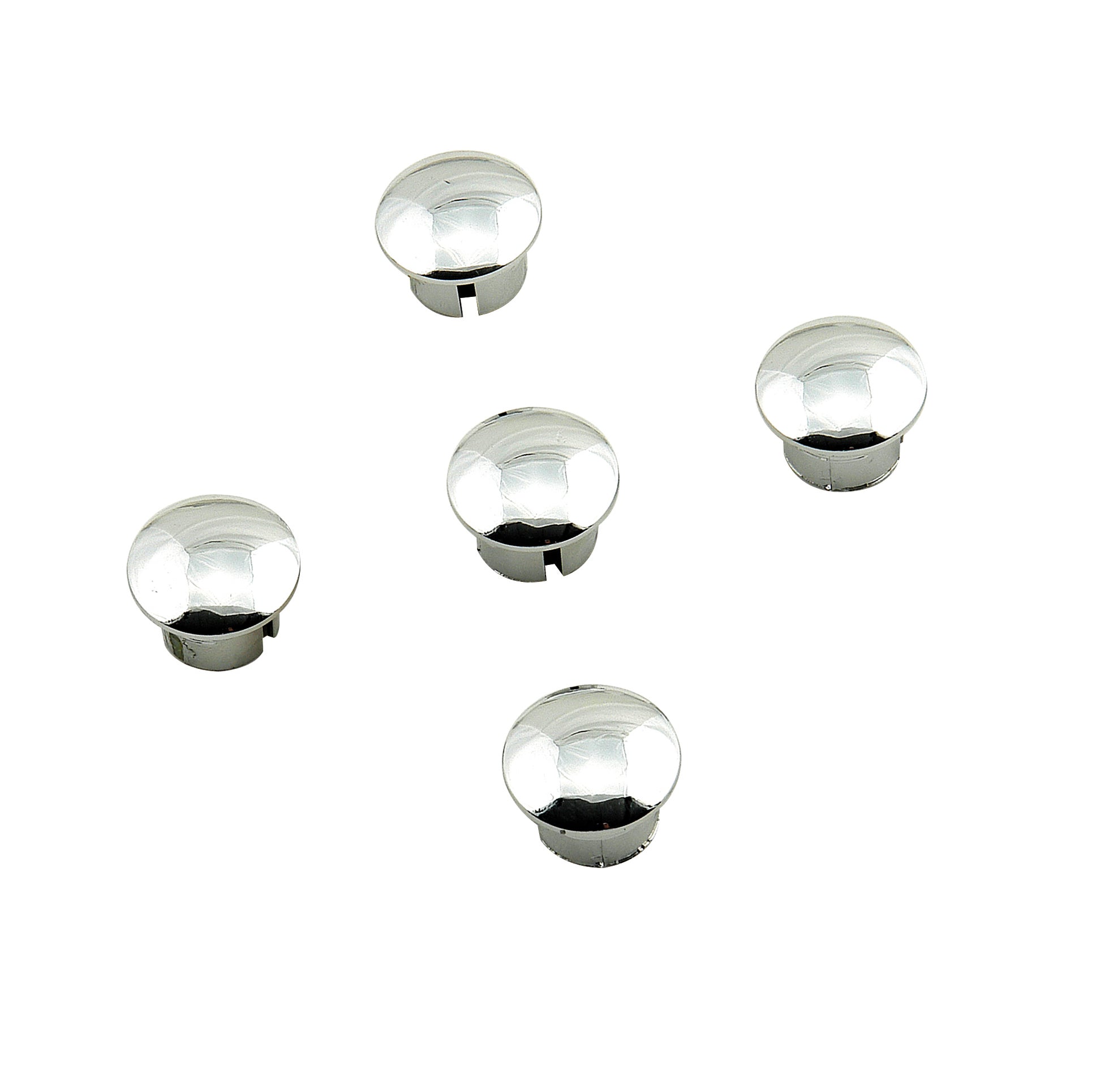 Mr Gasket 5104 Chrome Wheel Plugs; 5 pc.; Mr Gasket 5104