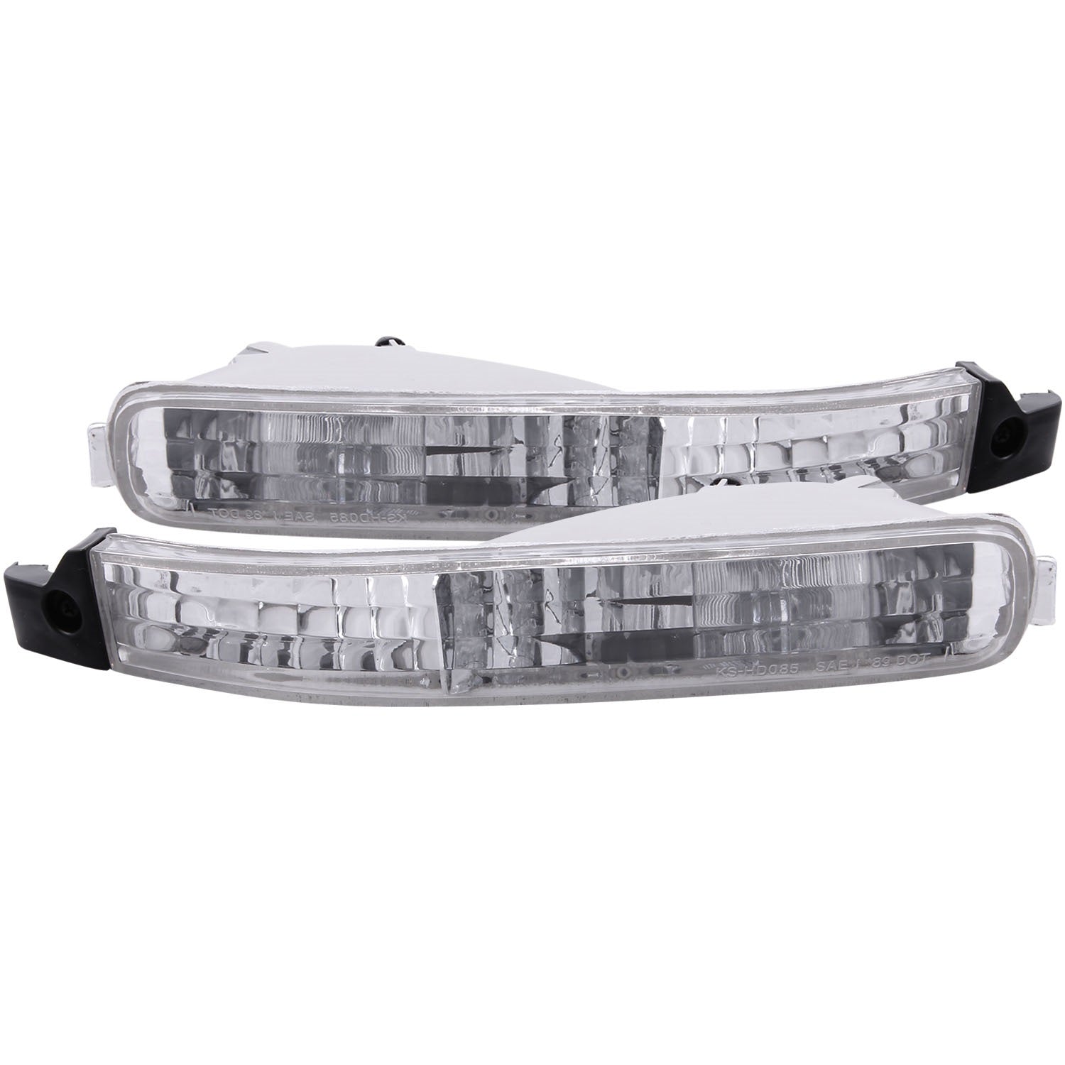 ANZO USA 511007 Euro Parking Lights; Clear Lens; Chrome Housing; Pair; ANZO USA 511007
