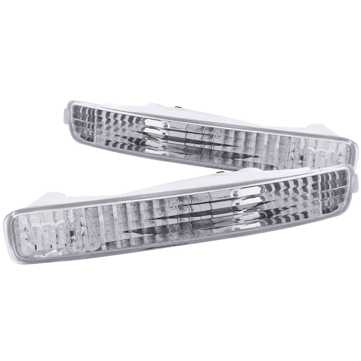 ANZO USA 511009 Euro Parking Lights; Clear Lens; Chrome Housing; Pair; ANZO USA 511009