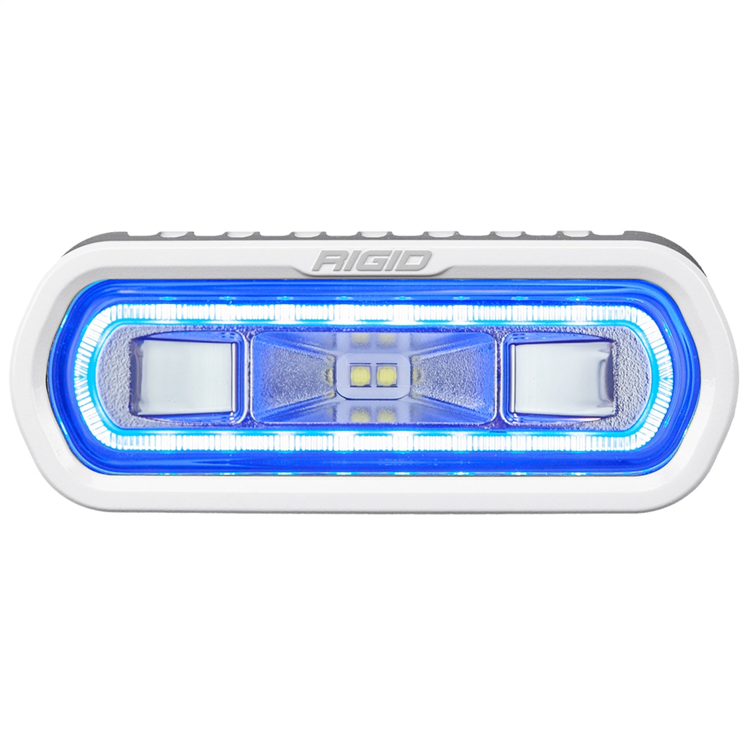 RIGID Industries 51101 SR-L Series Marine Spreader Pod 2 Wire Surface Mount White With Blue Halo RIGID Industries 51101