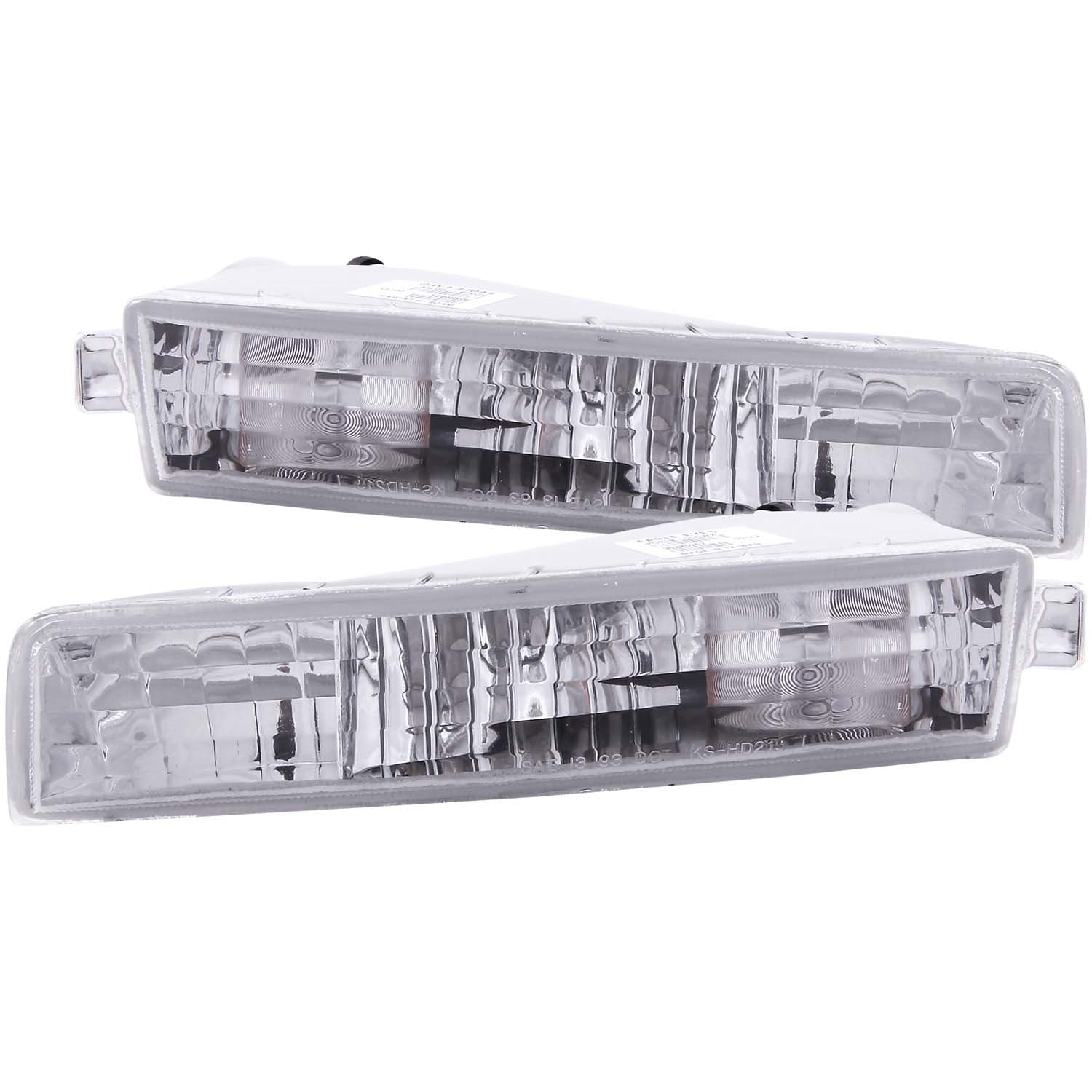 ANZO USA 511012 Euro Parking Lights; Clear Lens; Chrome Housing; Pair; ANZO USA 511012