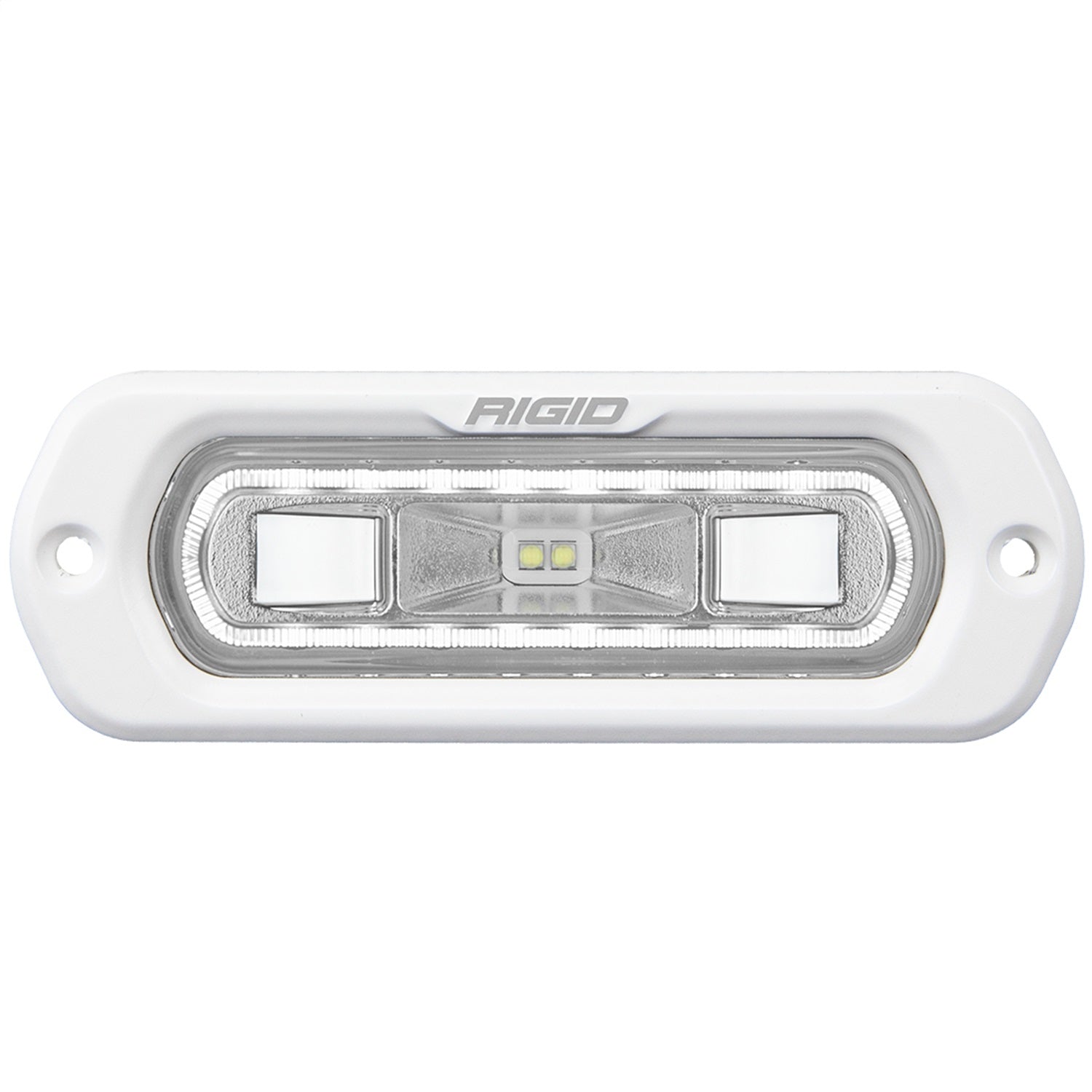 RIGID Industries 51200 SR-L Series Marine Spreader Pod 2 Wire Flush Mount White With White Halo RIGID Industries 51200