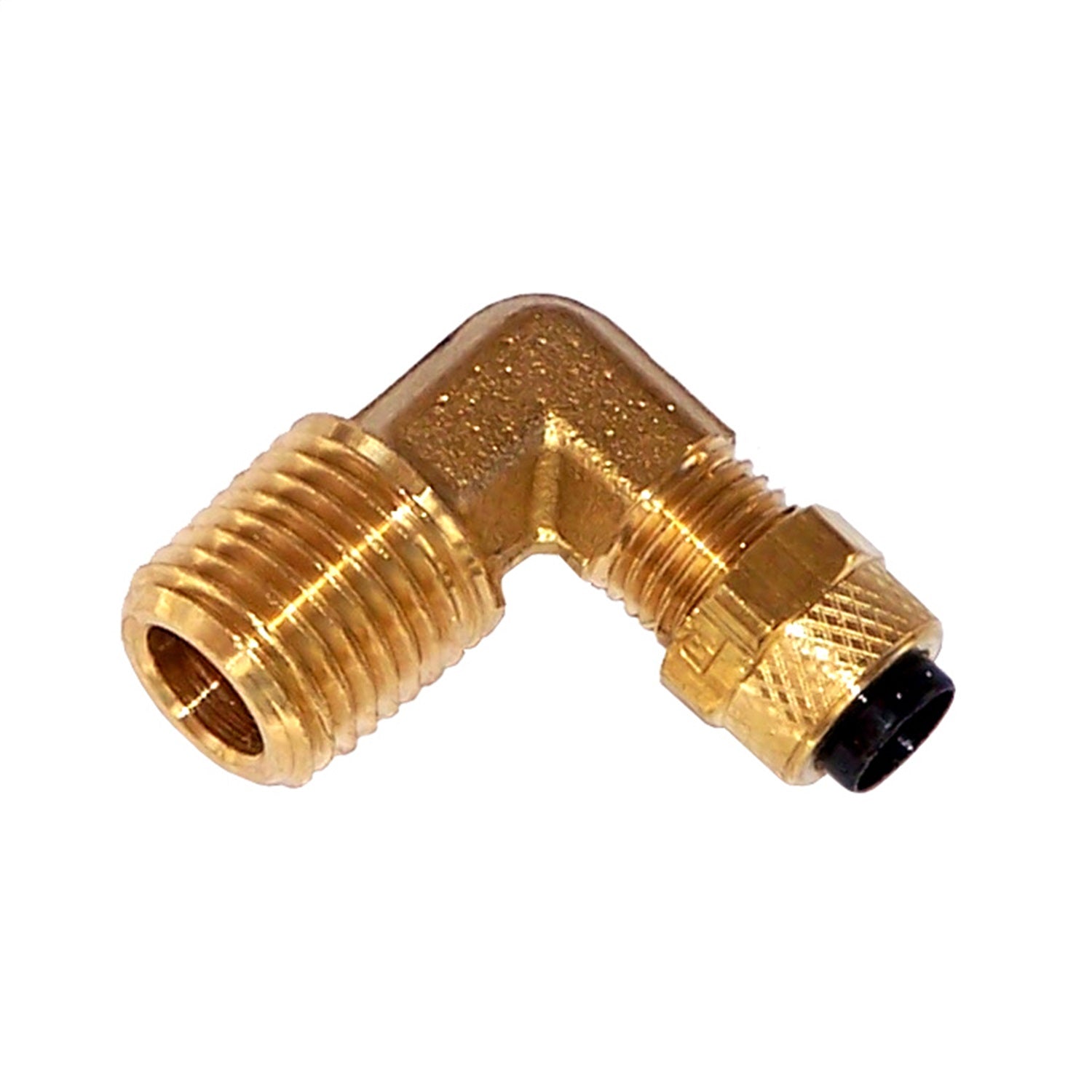 Kleinn Automotive Air Horns 51414L Compression Fitting; Brass; 1/4 in. M NPT Elbow; For 1/4 in. OD Tube; Kleinn Automotive Air Horns 51414L