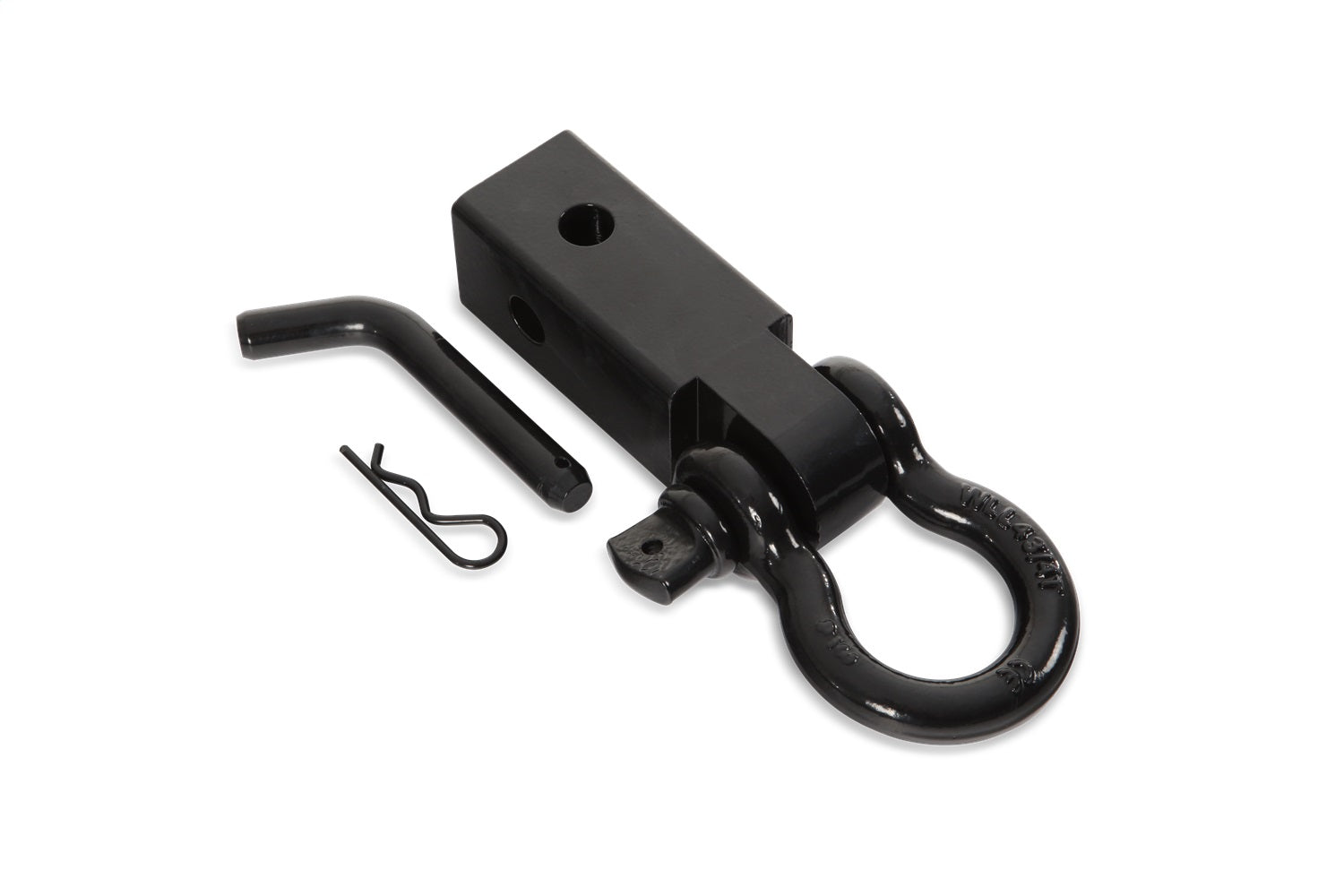 Body Armor 5149 Shackle Receiver; 2 in.; w/ 3/4 in. D-Ring Gloss Back Incl. Pin And Clip; Body Armor 5149