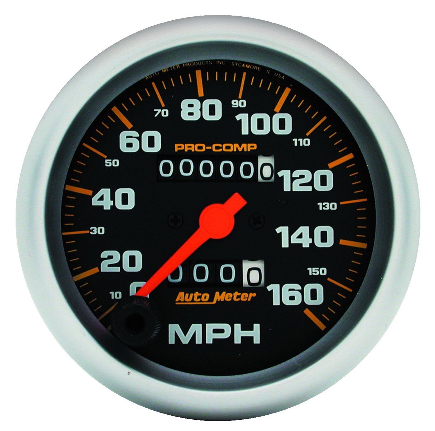 AutoMeter 5153 GAUGE; SPEEDOMETER; 3 3/8in.; 160MPH; MECHANICAL; PRO-COMP AutoMeter 5153