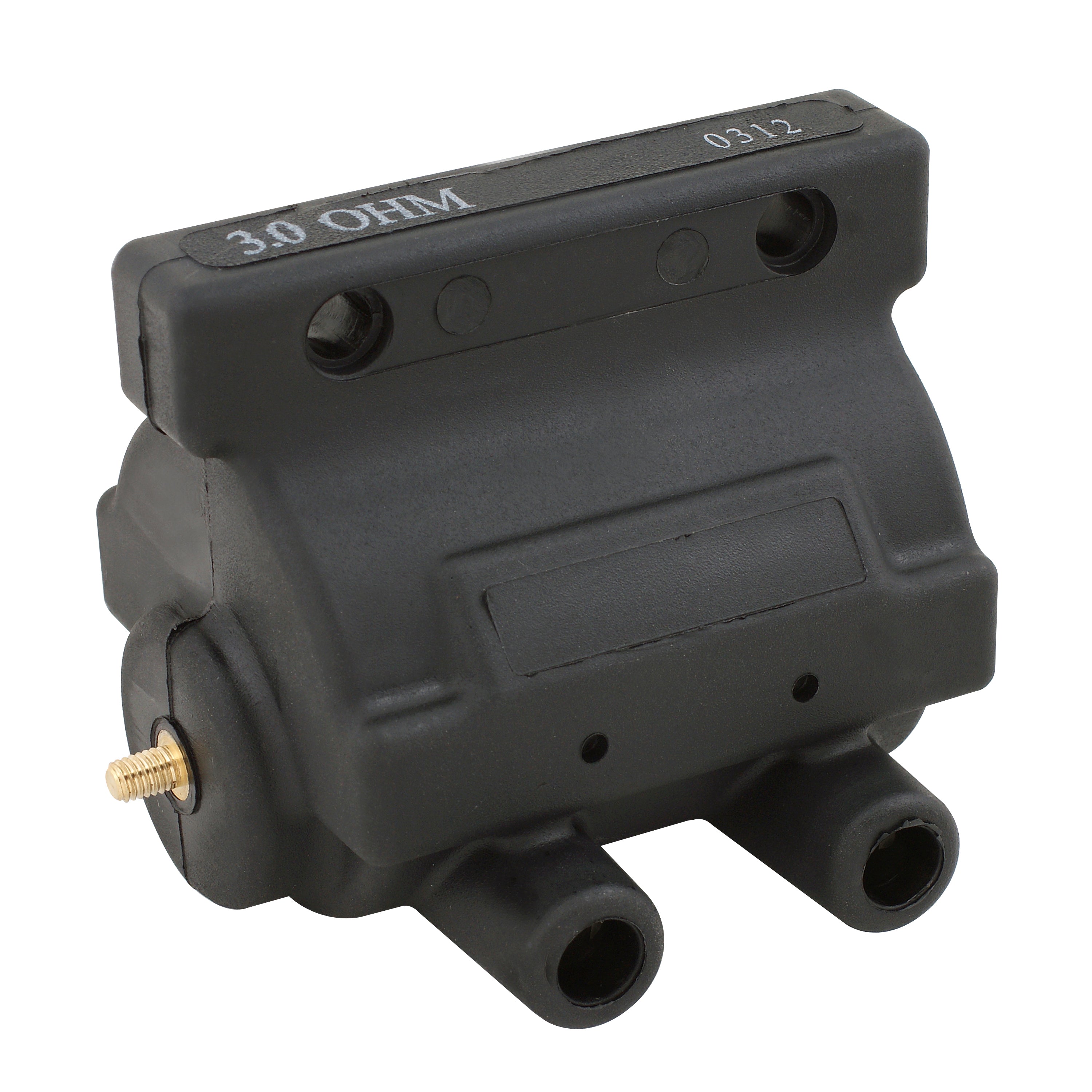 ACCEL 140401BK Power Pulse Motorcycle Ignition Coil; 3.0 Ohms Resistance; Black; ACCEL 140401BK