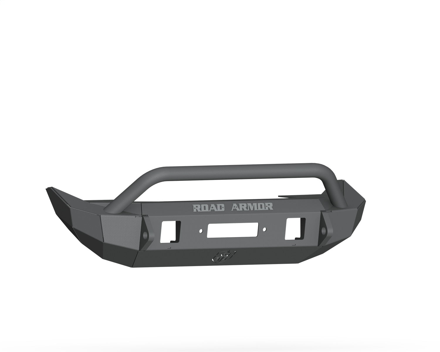 Road Armor 5182F4B Stealth Winch Front Bumper; Mid Width; Pre-Runner Guard; Satin Black; Road Armor 5182F4B