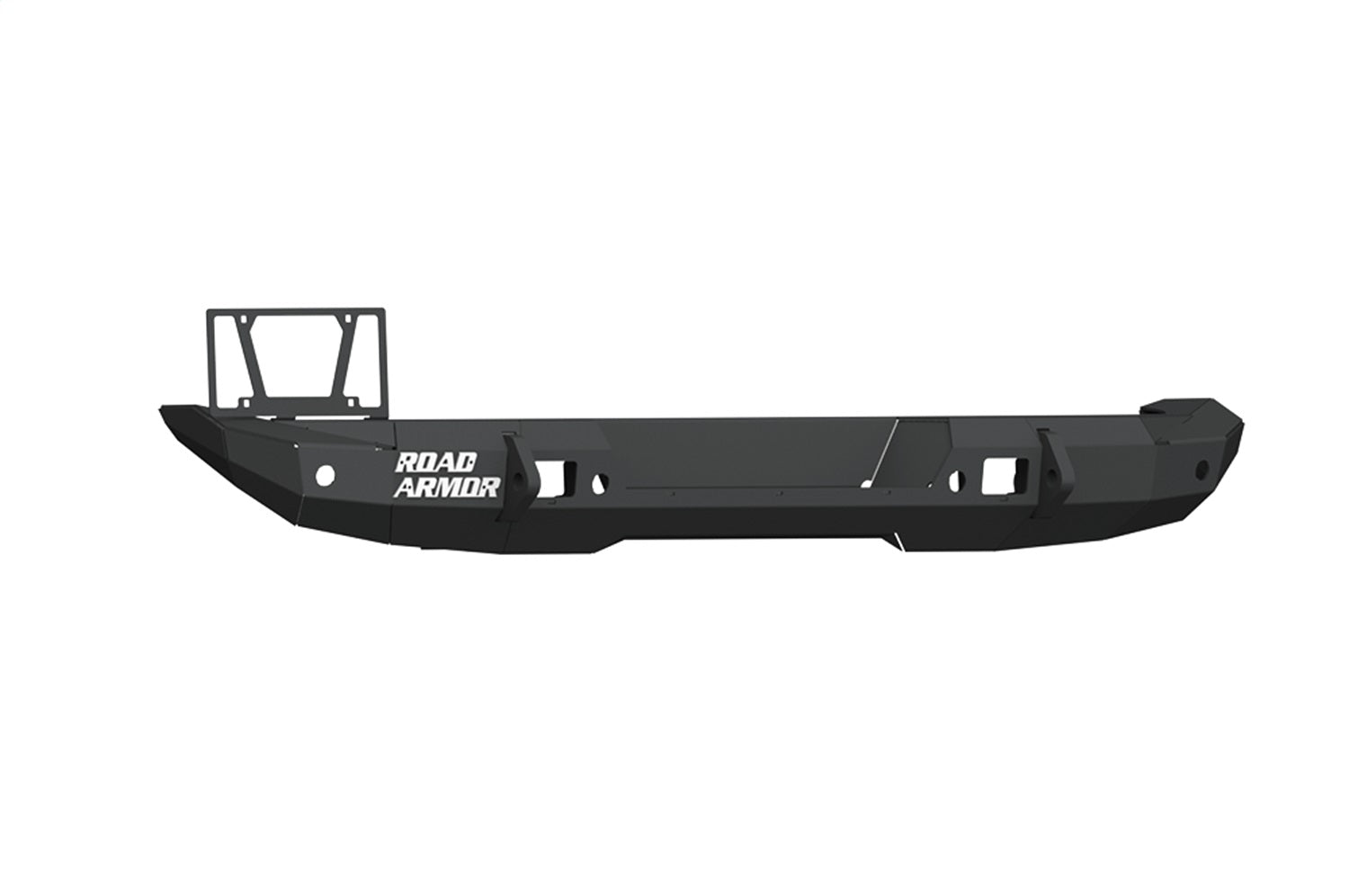 Road Armor 5182R0B Stealth Rear Bumper; Mid Width; Steel; Satin Black; Road Armor 5182R0B