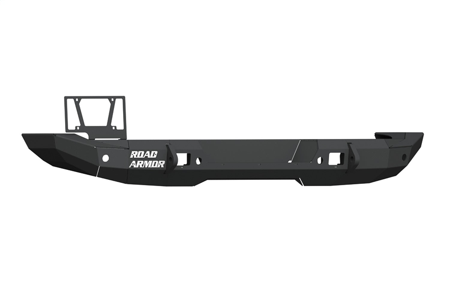 Road Armor 5183R0B Stealth Rear Bumper; Full Width; Steel; Satin Black; Road Armor 5183R0B