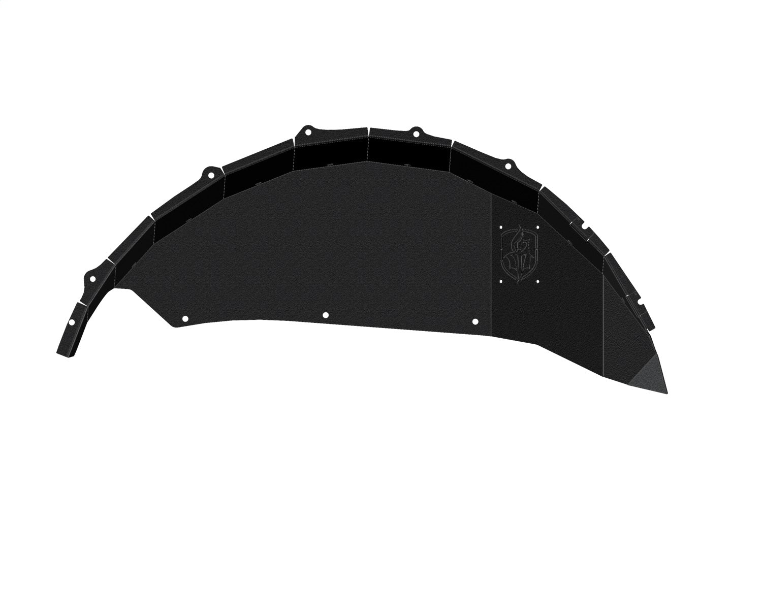 Road Armor 518LFRSB Stealth Fender Liner Body Armor; Rear; Black Steel; Road Armor 518LFRSB