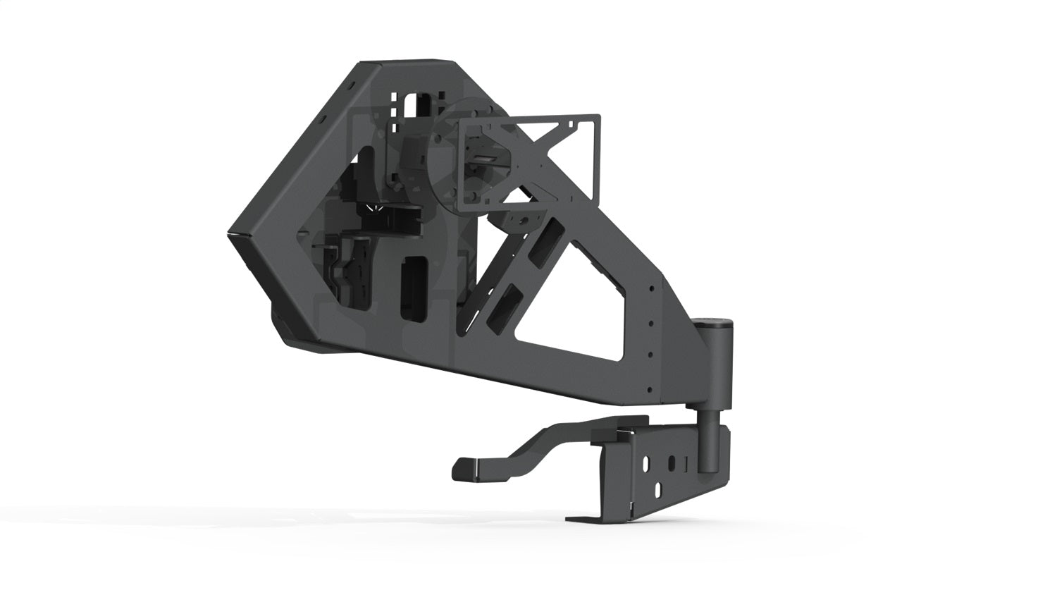Road Armor 518RTC0B Stealth Tire Carrier Assembly; Rear; Steel; Texture Black; Road Armor 518RTC0B