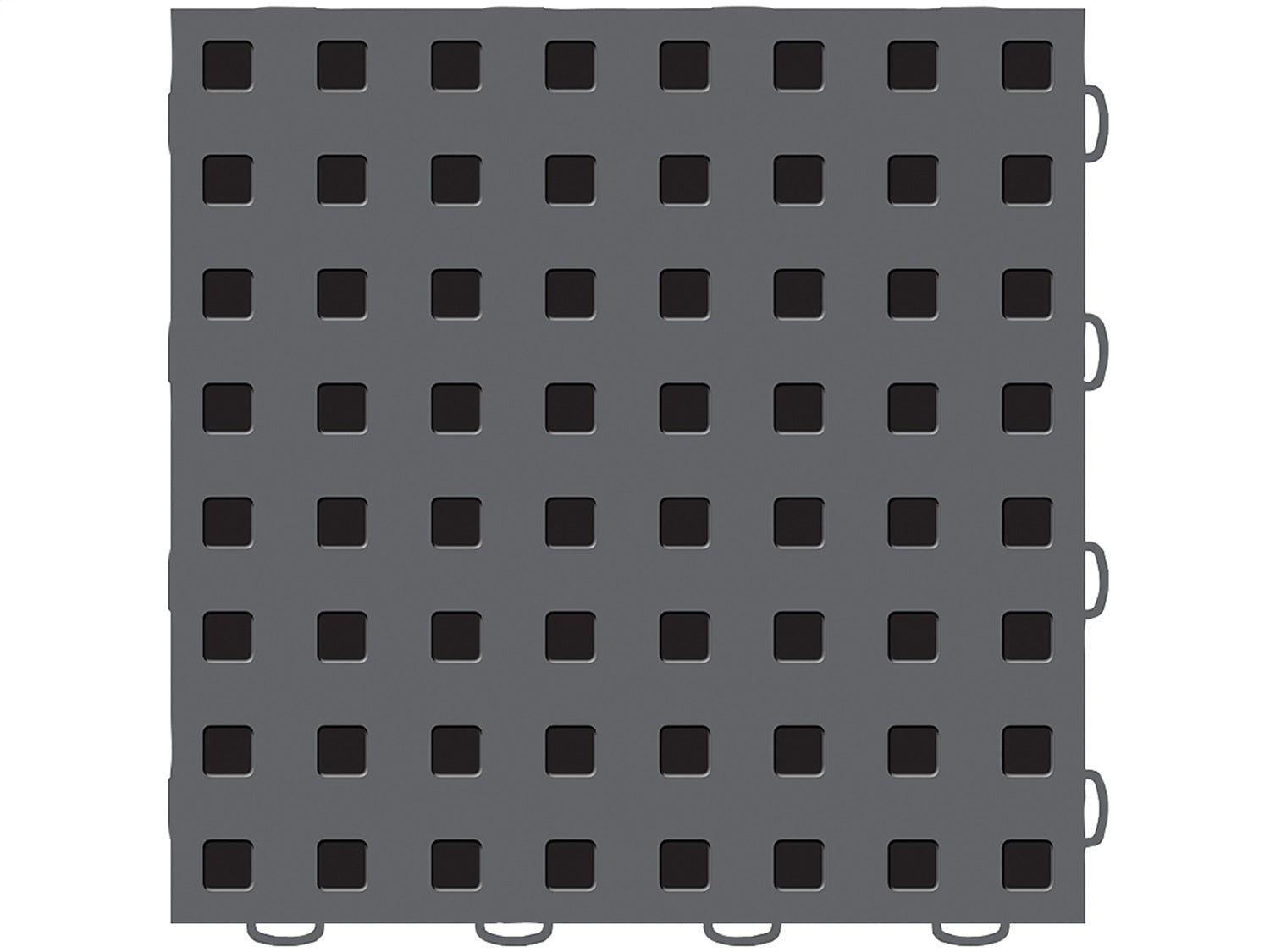 Weathertech 51T1212 DG-BK WeatherTech® TechFloor™; 12 in. x 12 in.; Dark Gray/Black; 10 Pcs. Set; Weathertech 51T1212 DG-BK