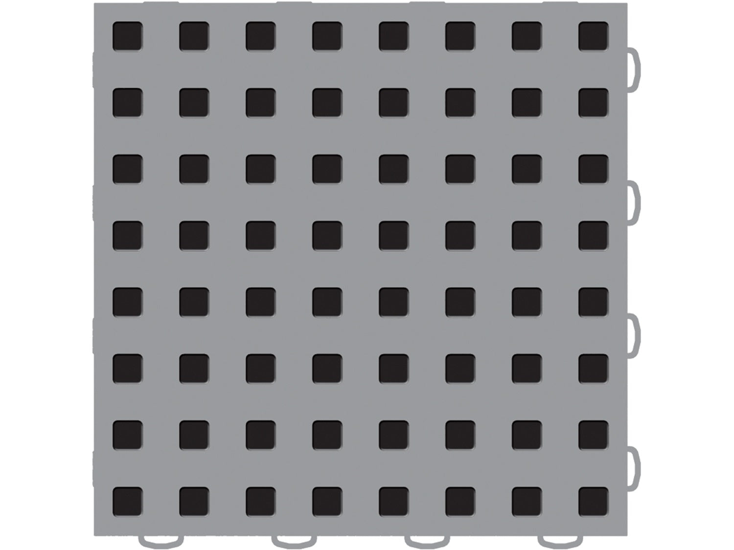 Weathertech 51T1212 GR-BK WeatherTech® TechFloor™; 12 in. x 12 in.; Gray/Black; 10 Pcs. Set; Weathertech 51T1212 GR-BK