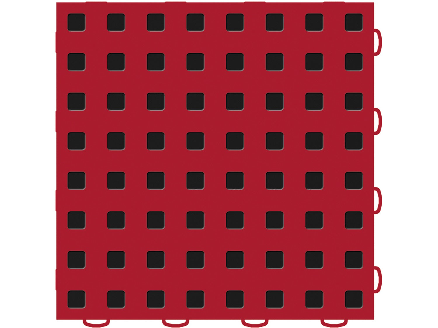 Weathertech 51T312RL RD-BK WeatherTech® TechFloor™; 3 in. x 12 in.; Right Loop; Red/Black; 10 Pcs. Set; Weathertech 51T312RL RD-BK