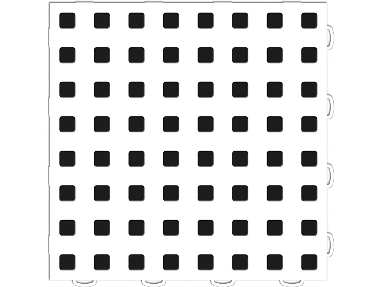 Weathertech 51T1212 WH-BK WeatherTech® TechFloor™; 12 in. x 12 in.; White/Black; 10 Pcs. Set; Weathertech 51T1212 WH-BK
