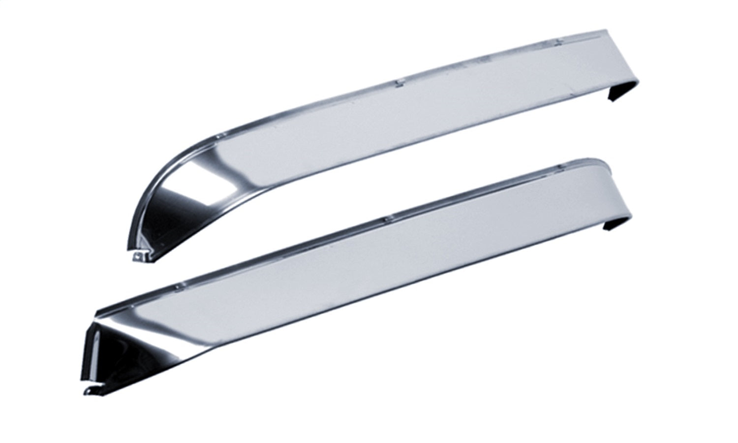 Auto Ventshade AVS 52068 Ventshade® Deflector; 2 pc.; Front; Silver Stainless Steel; Extra Wide; Auto Ventshade AVS 52068