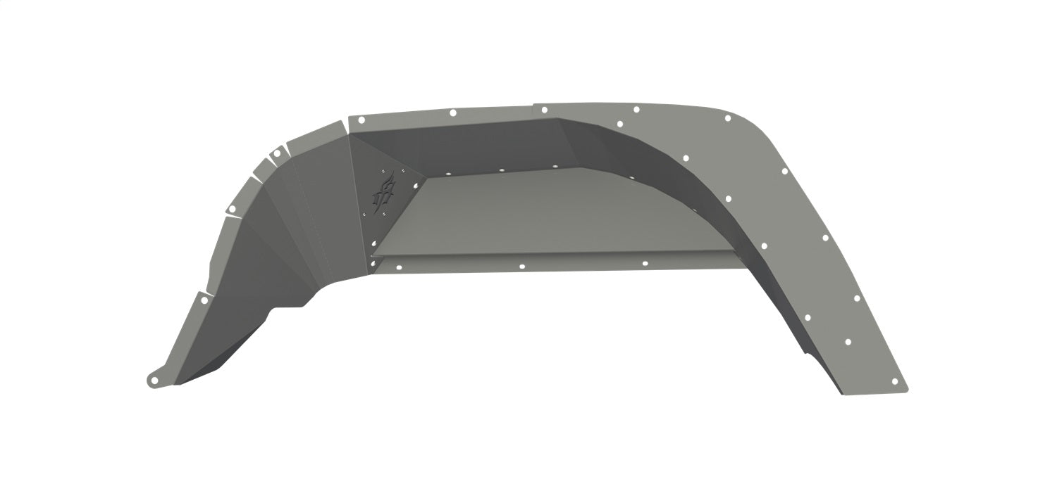 Road Armor 520LFR0Z Stealth Fender Liner Body Armor; Rear; Raw Stainless Steel; Road Armor 520LFR0Z