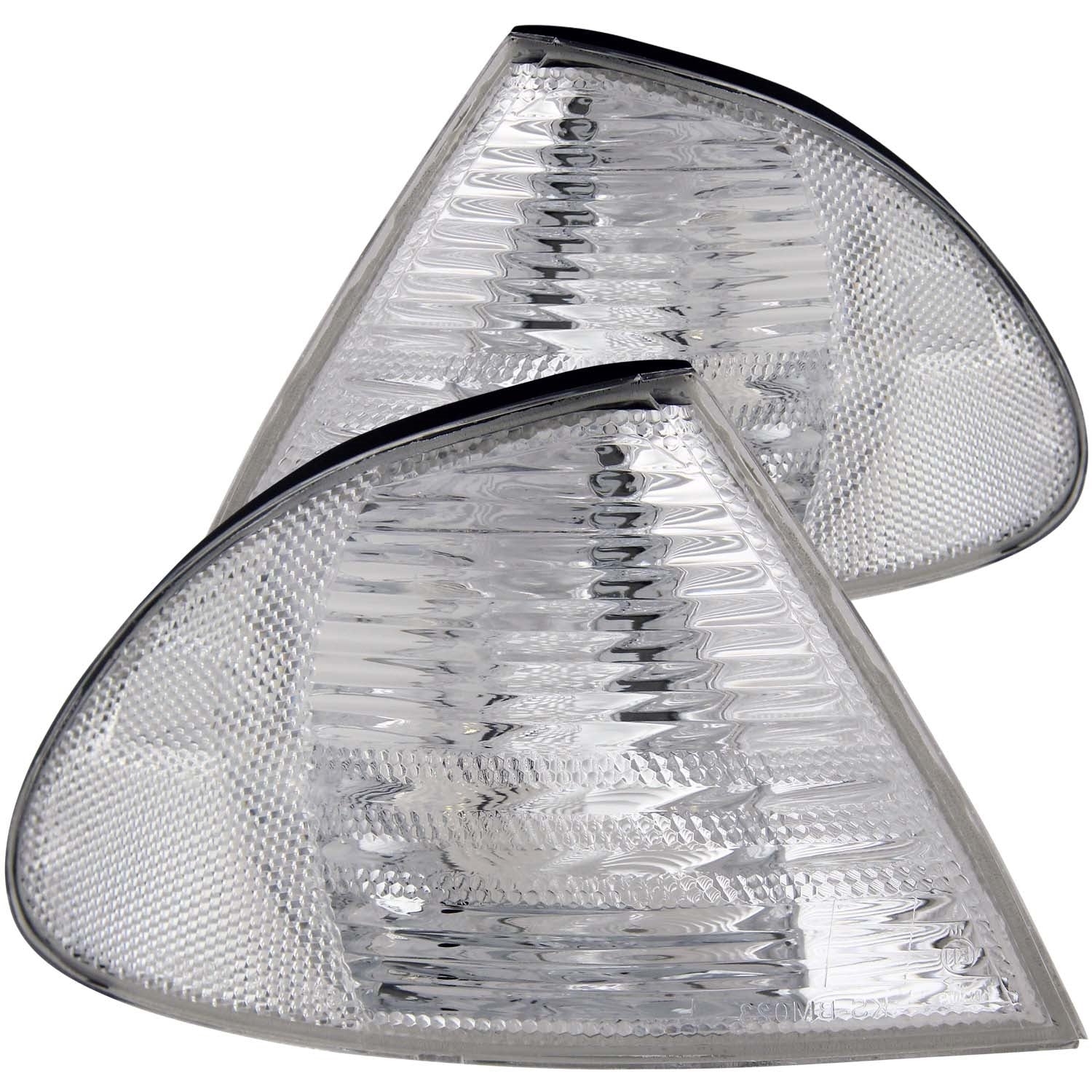ANZO USA 521006 Cornering Light Assembly; Euro; Clear Lens; Chrome Housing; Pair; ANZO USA 521006