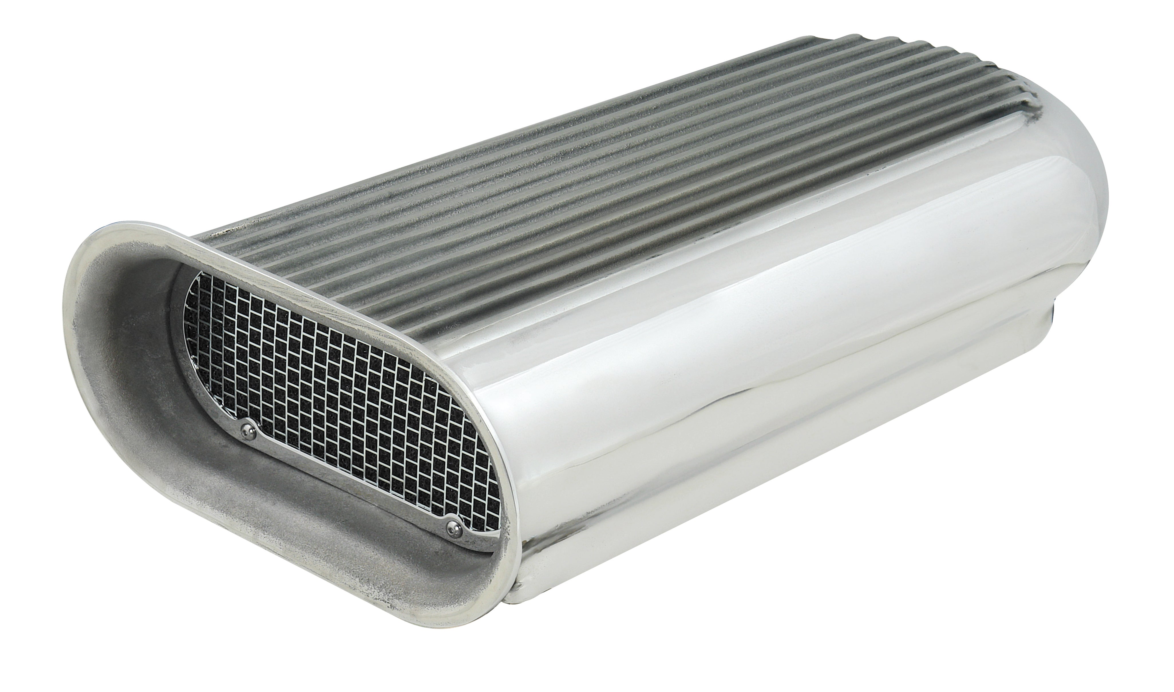 Mr. Gasket Hilborn Style Scoop - Dual  4-Barrel - Polished Aluminum