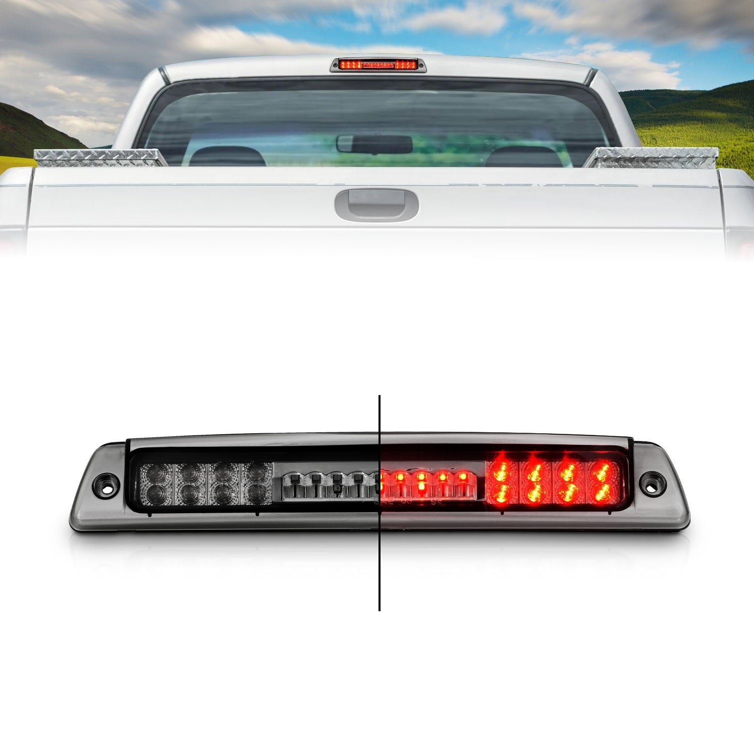 ANZO USA 531046 Third Brake Light Assembly; LED; Smoke Lens; ANZO USA 531046