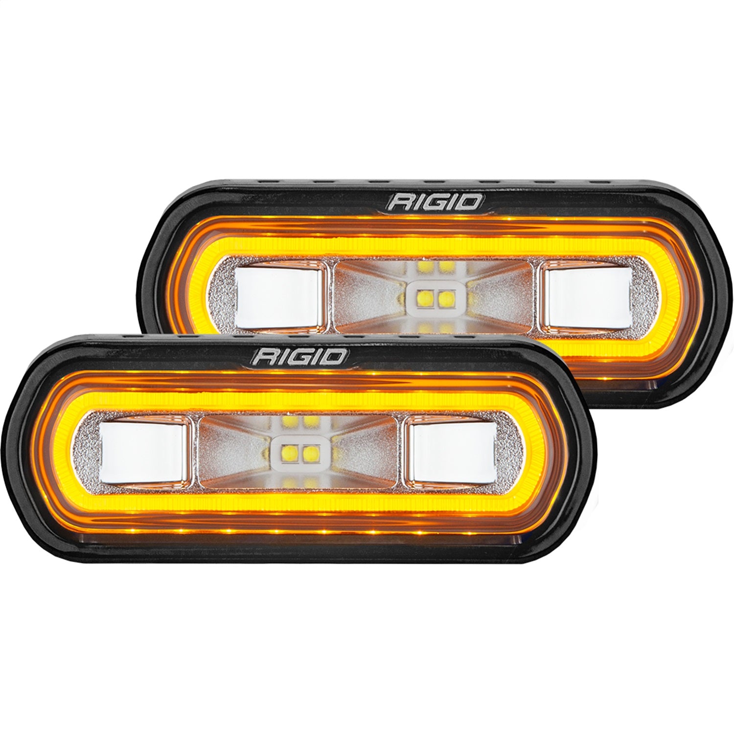 RIGID Industries 53123 SR-L SERIES OFF-ROAD SPREADER LED LIGHT POD 3 WIRE SURFACE MOUNT WITH AMB HALO RIGID Industries 53123