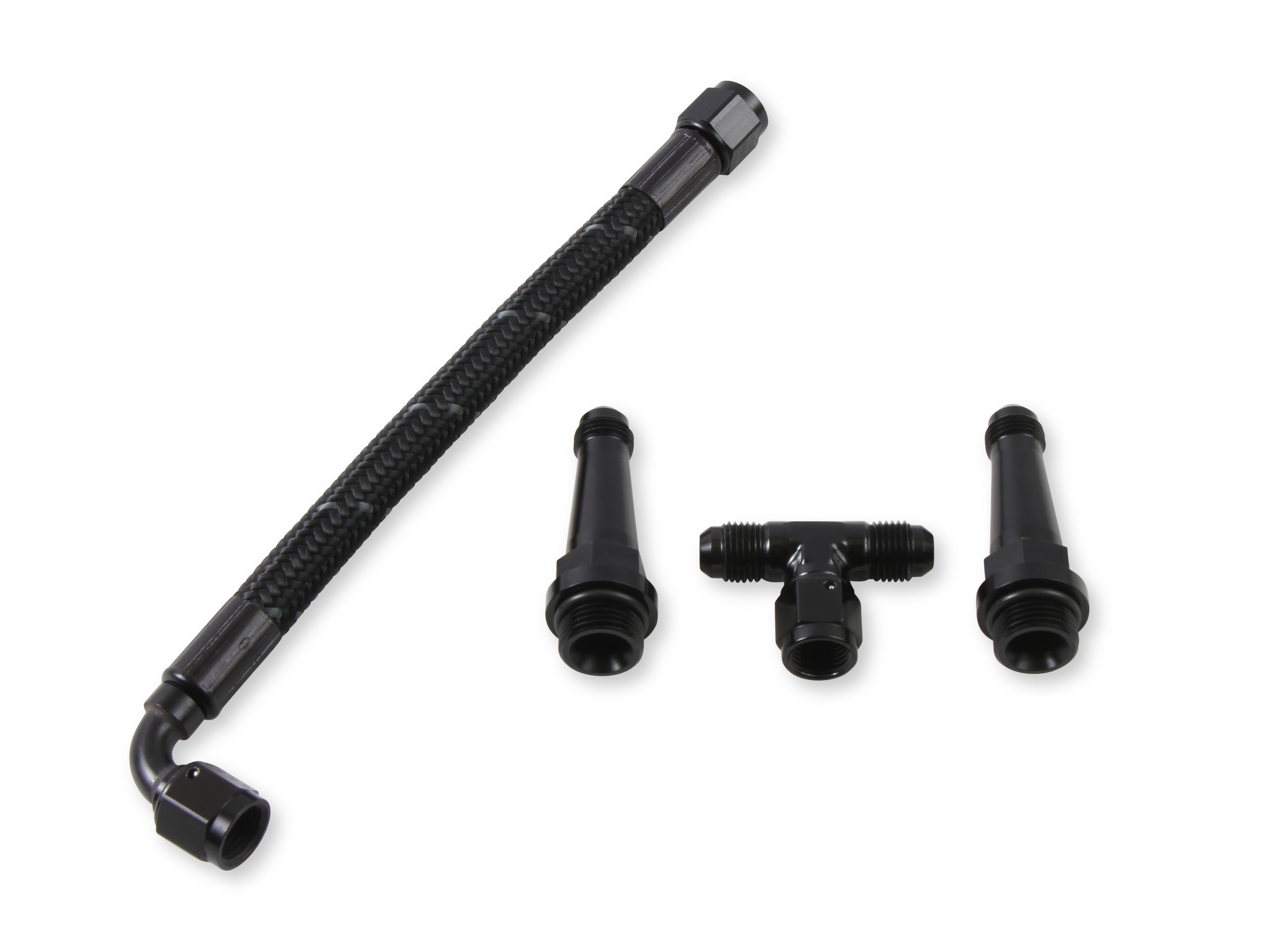 Holley Sniper EFI 534-236 Sniper EFI Stealth 4150 Braided Fuel Crossover Kit Holley Sniper EFI 534-236
