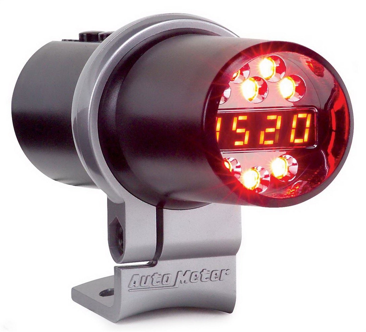 AutoMeter 5348 SHIFT LIGHT; DIGITAL W/MULTI-COLOR LED; BLACK; PEDESTAL MOUNT; DPSS LEVEL 2 AutoMeter 5348