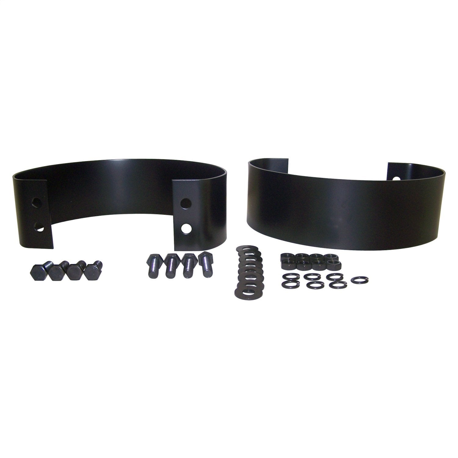 Crown Automotive Jeep Replacement 5355457K Bumperette Kit; Rear; Black; Incl. Hardware; Pair; Crown Automotive Jeep Replacement 5355457K
