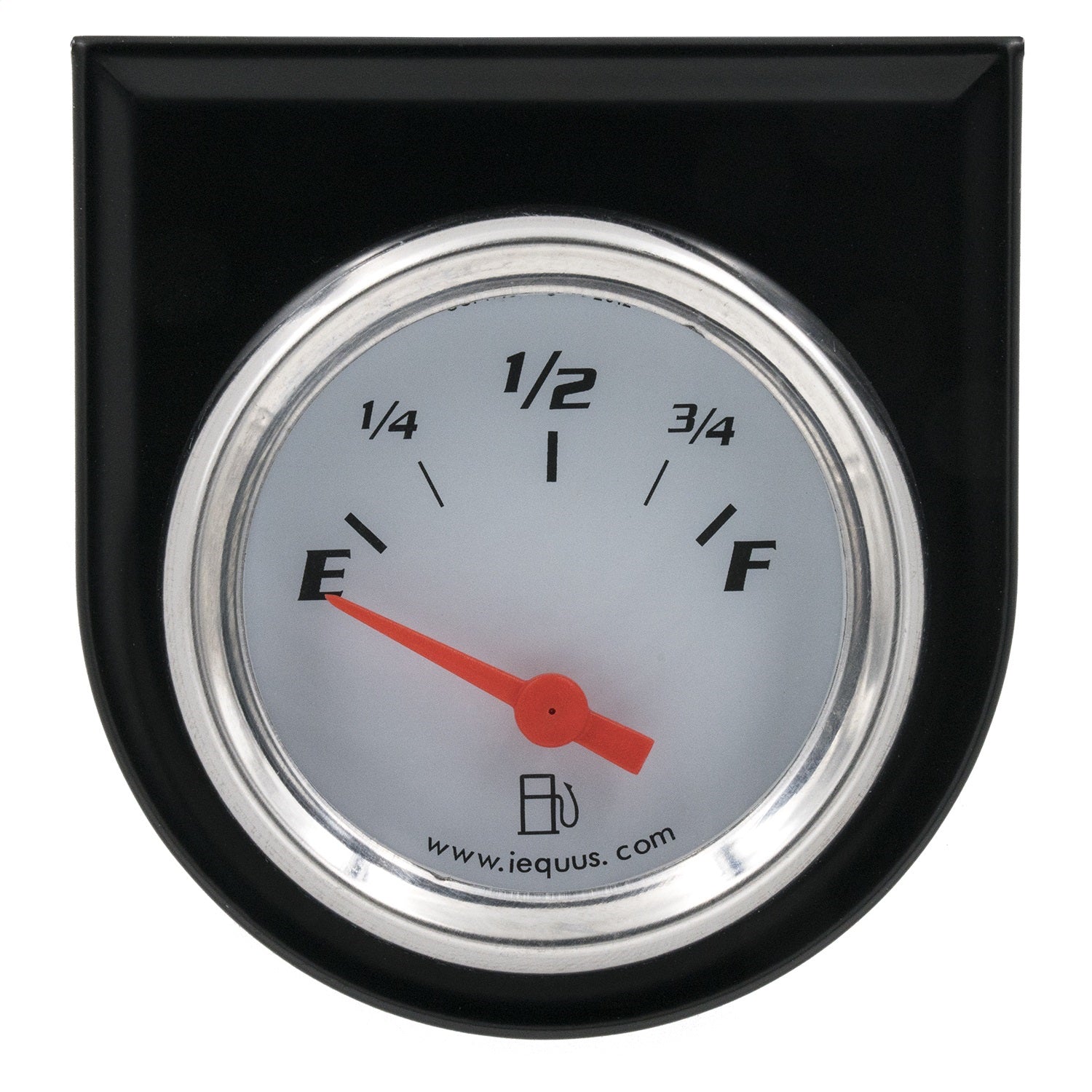 Equus E5362 GAUGE CONSOLE; FUEL LEVEL; 2in.; 0OE-90OF; WHT DIAL; BLK PANEL; 5000 SERIES Equus E5362