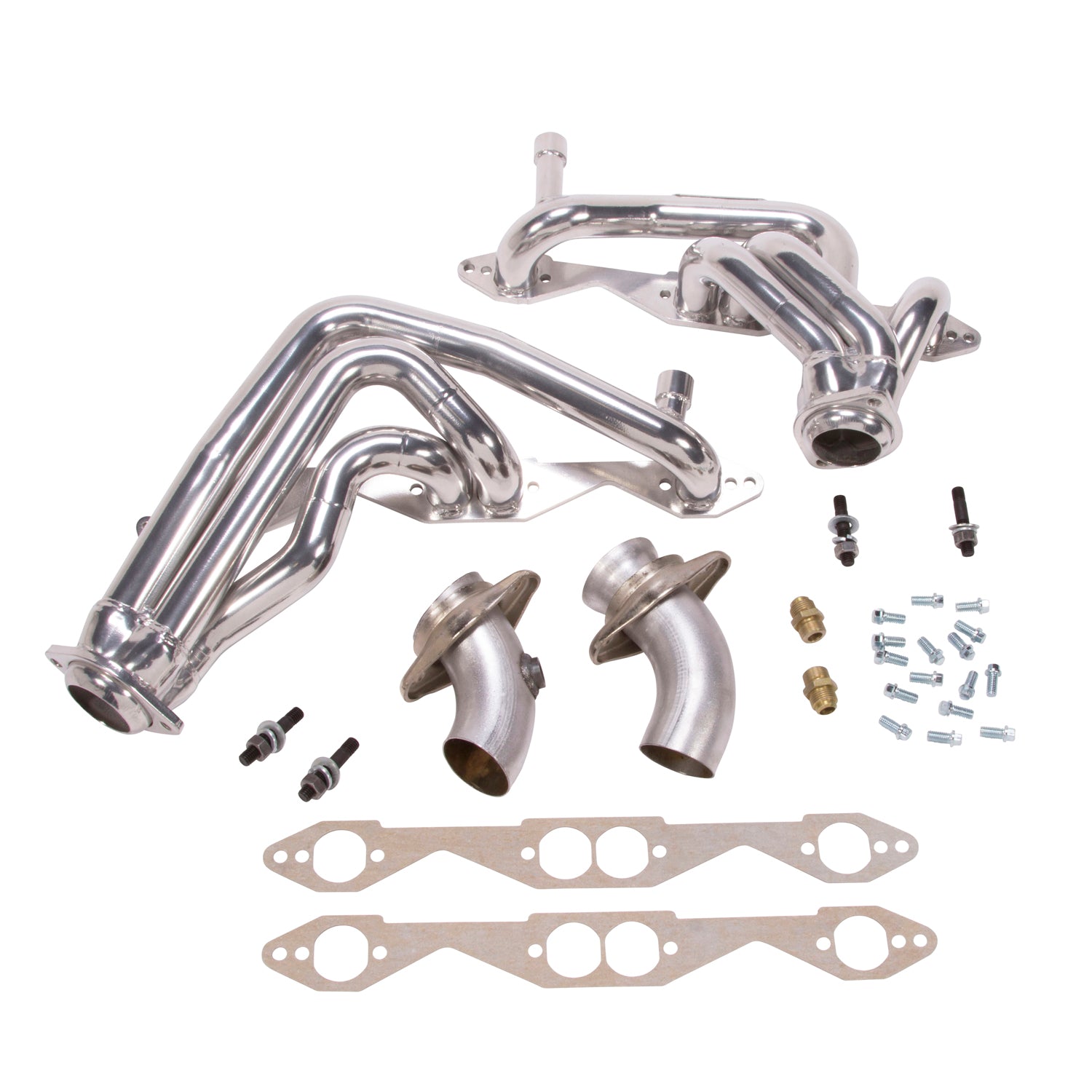 BBK Performance Parts 15950 1993-1996 CHEVY IMPALA SS 1-5/8 SHORTY HEADERS (POLISHED SILVER CERAMIC) BBK Performance Parts 15950