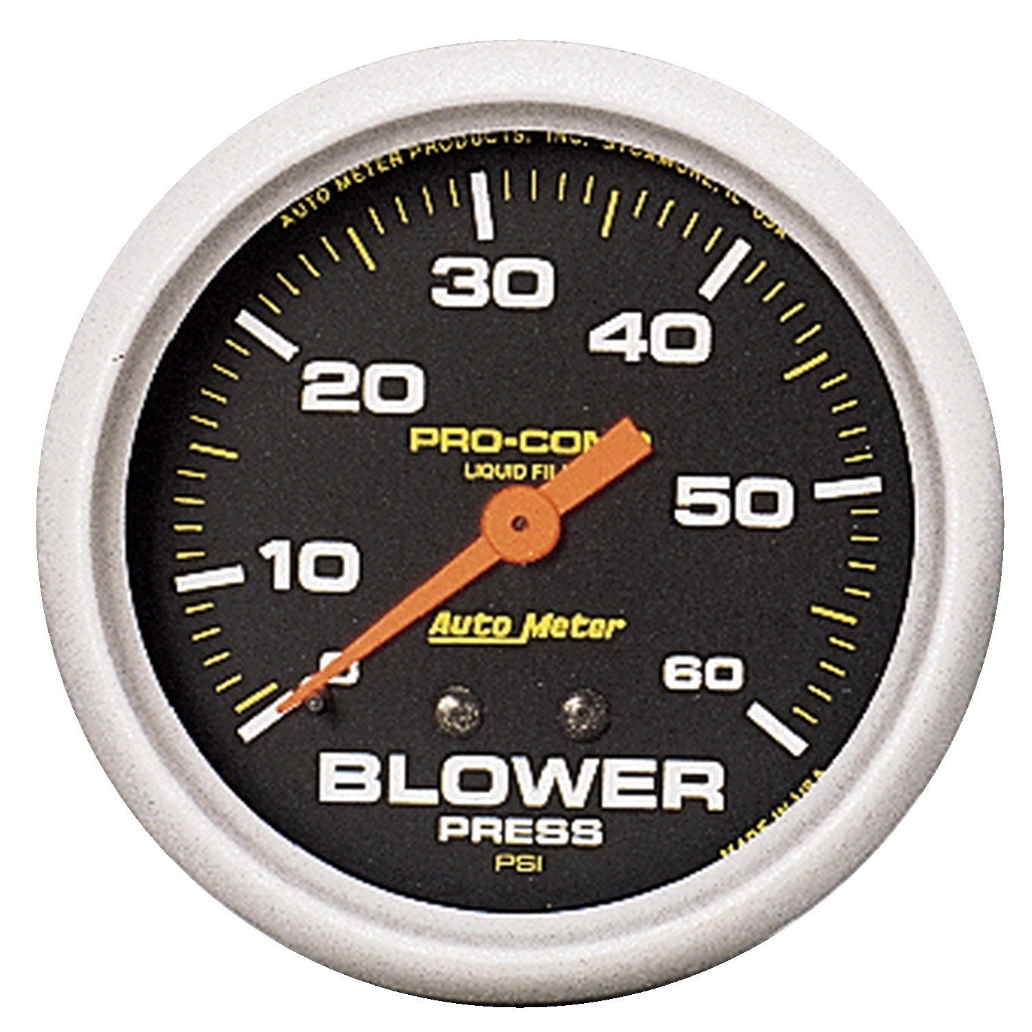 AutoMeter 5402 GAUGE; BLOWER PRESS; 2 5/8in.; 60PSI; LIQUID FILLED MECH; PRO-COMP AutoMeter 5402